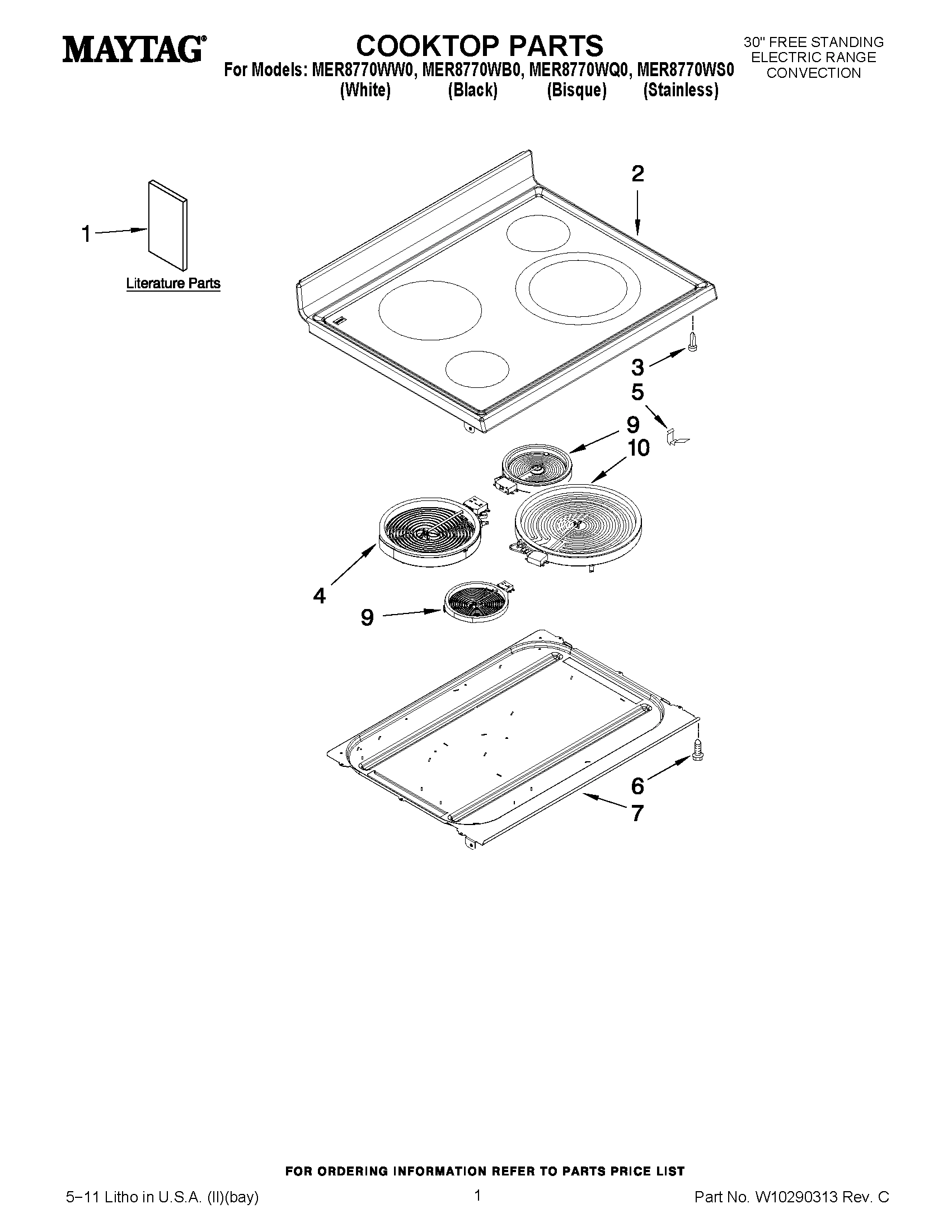 01 - COOKTOP PARTS
