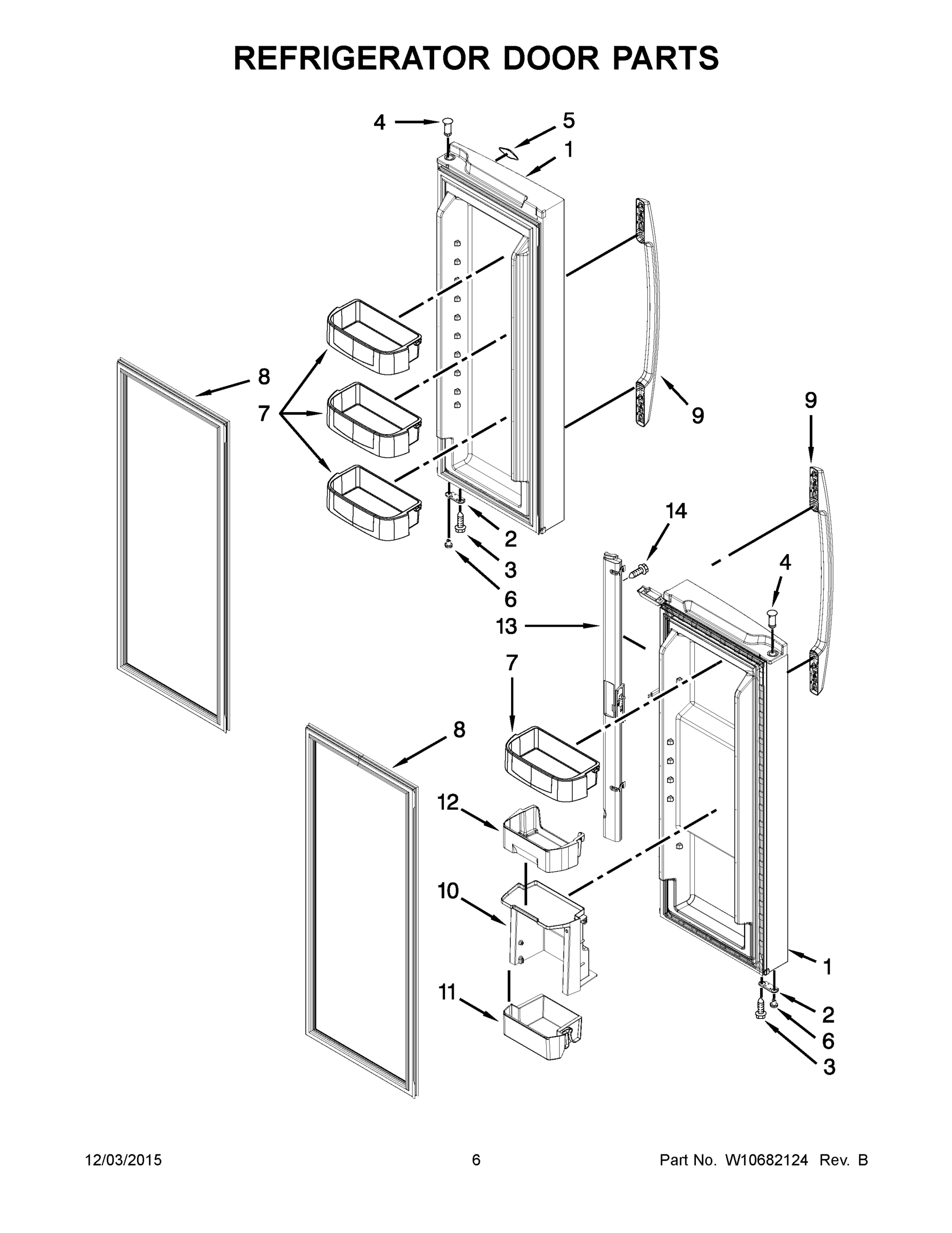 04 - REFRIGERATOR DOOR PARTS