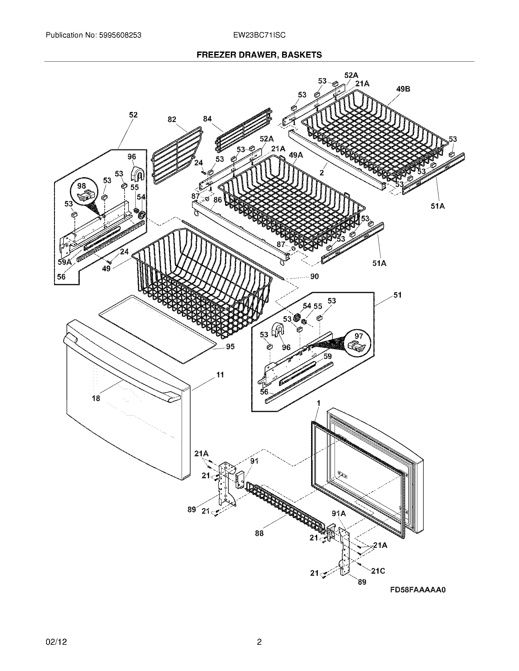 03 - FREEZER DRAWER/BASKETS