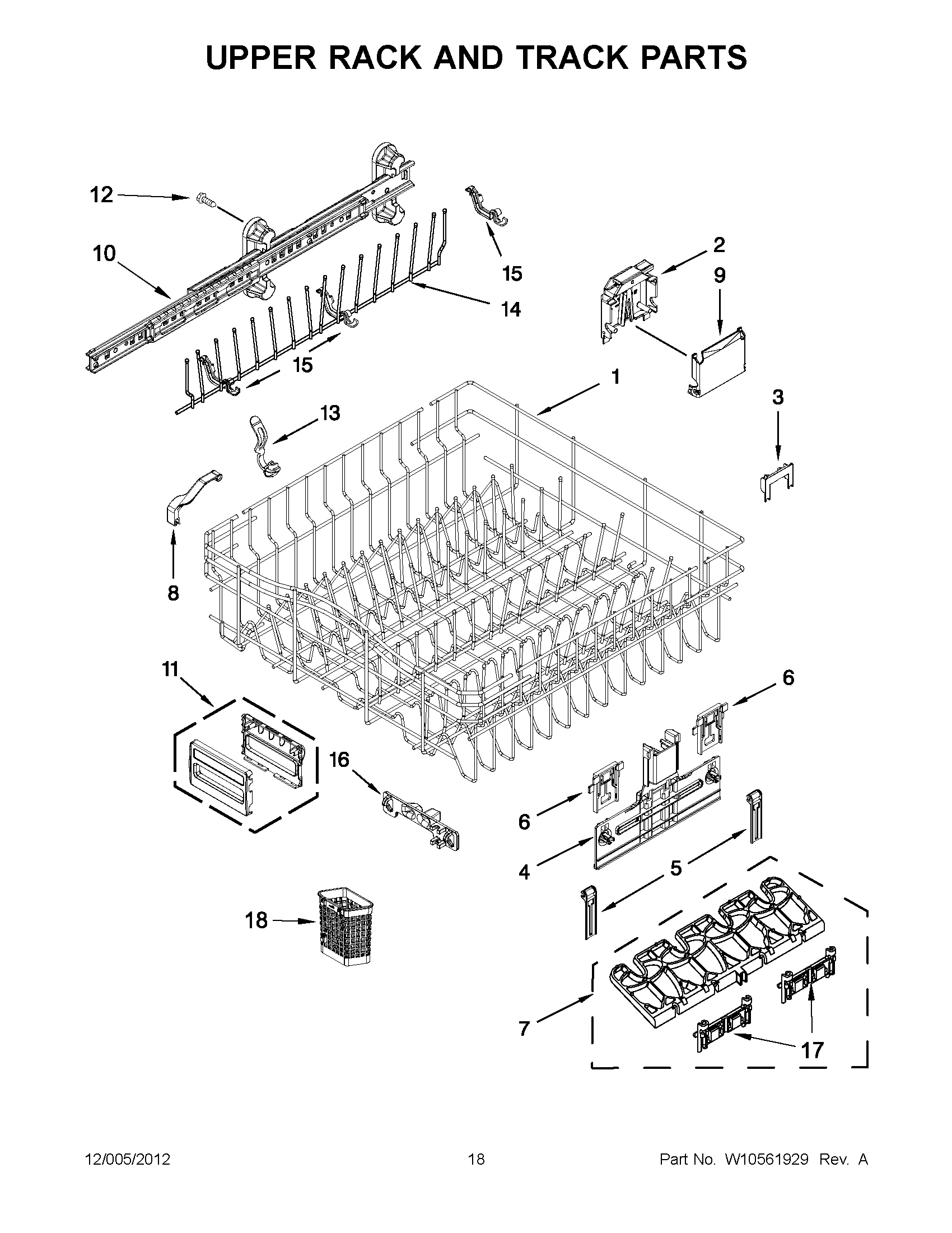 09 - UPPER RACK AND TRACK PARTS