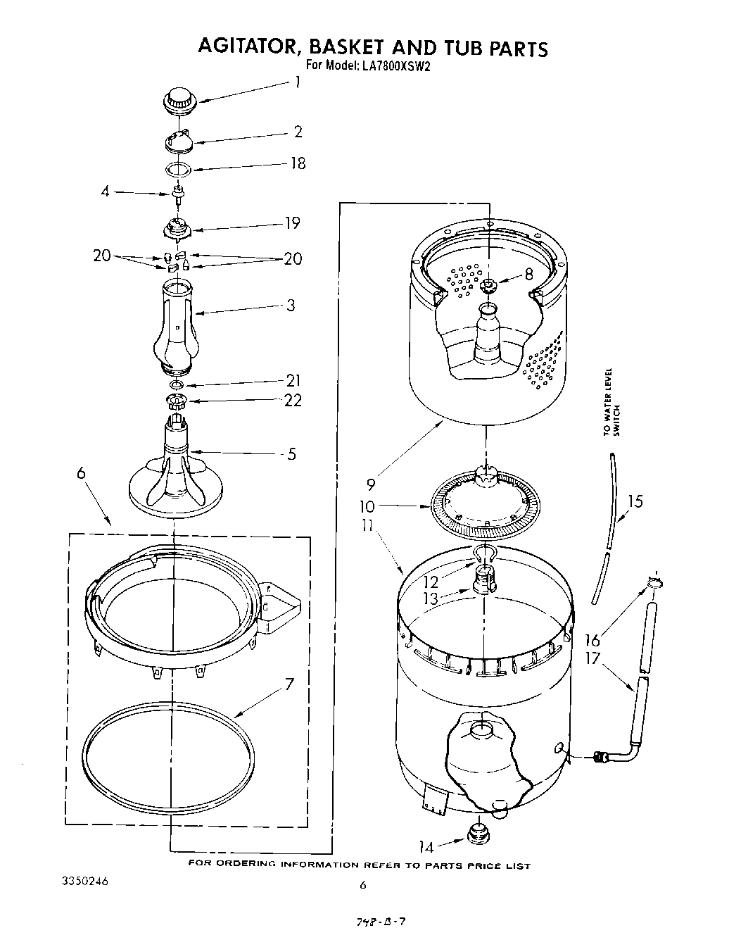 04 - AGITATOR, BASKET AND TUB