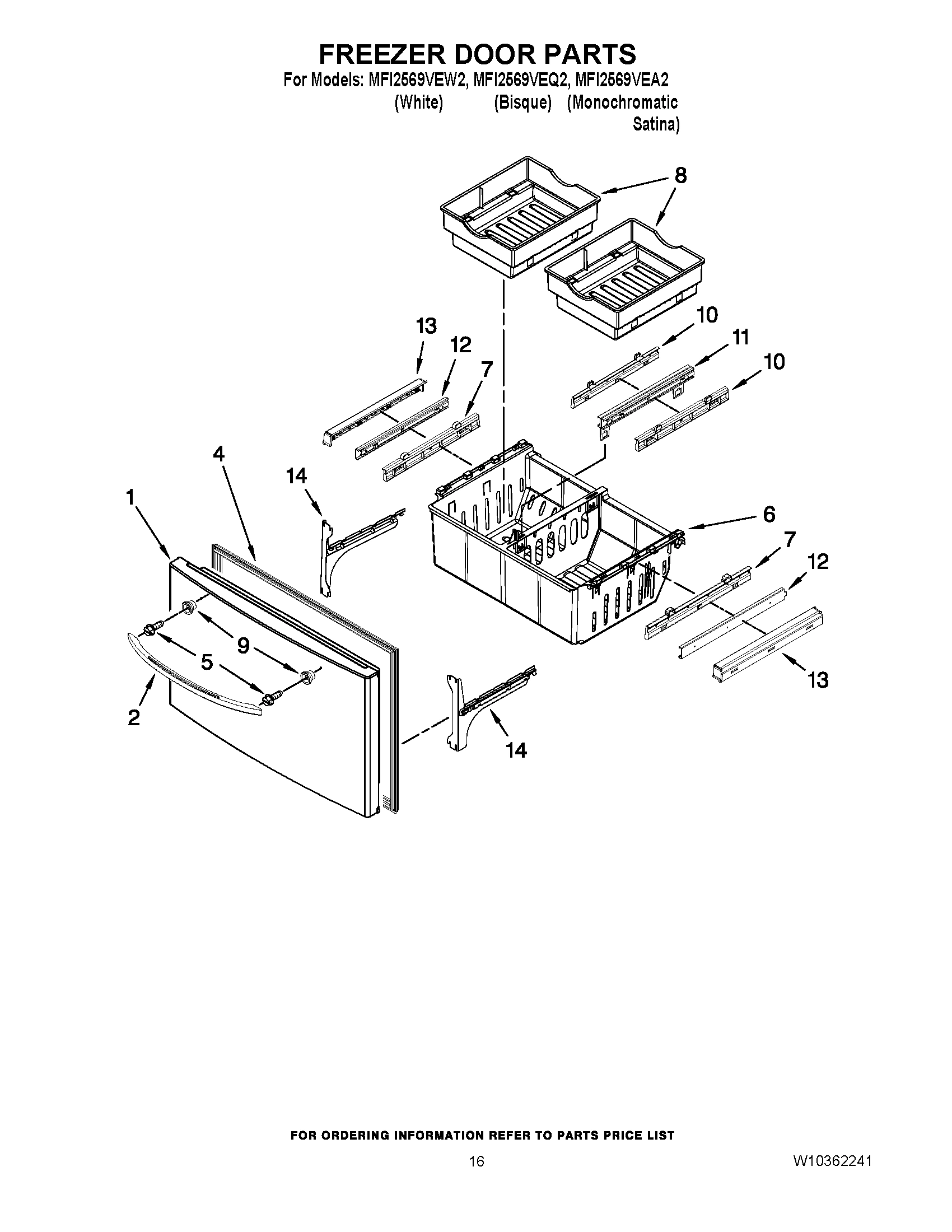 09 - FREEZER DOOR PARTS