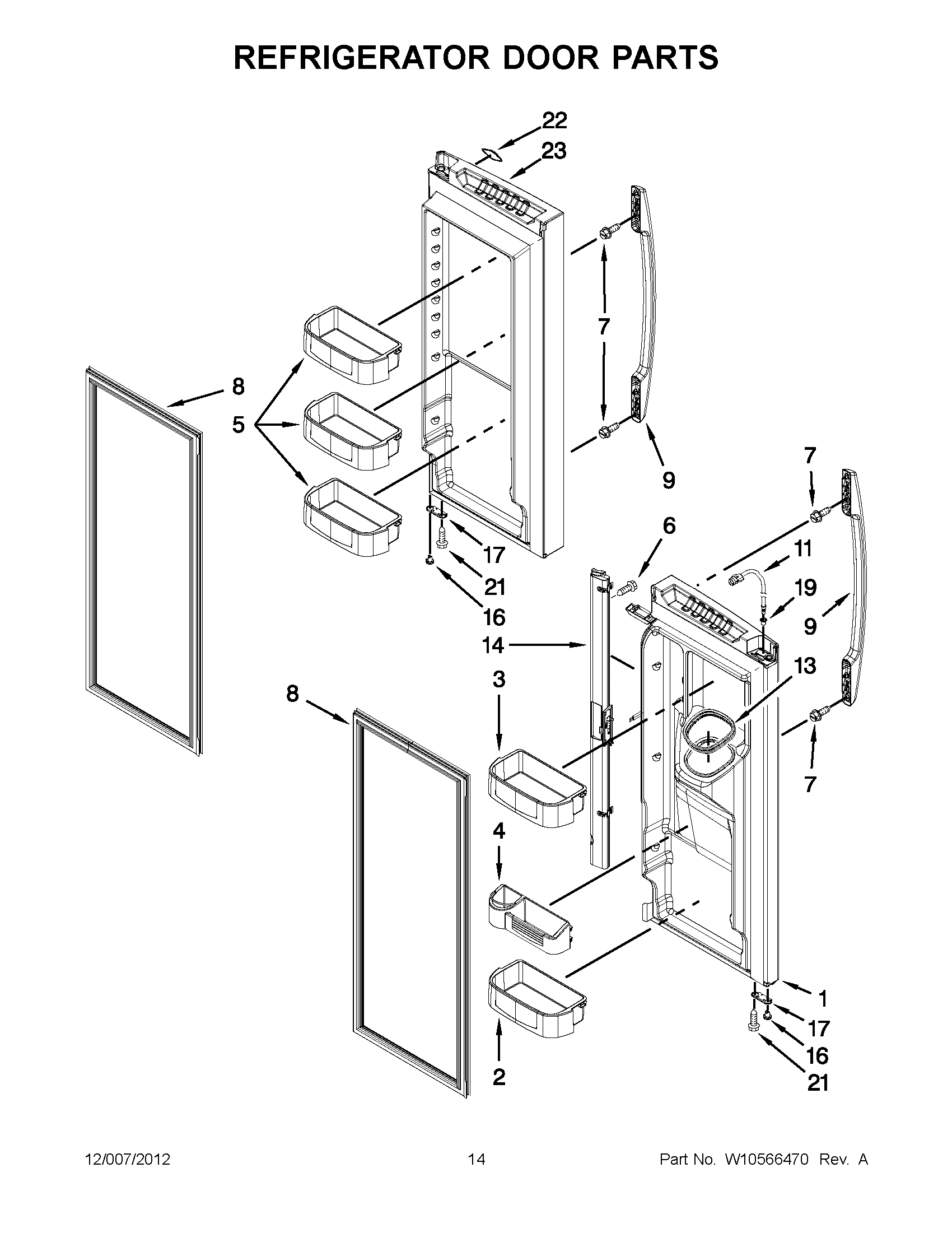 07 - REFRIGERATOR DOOR PARTS