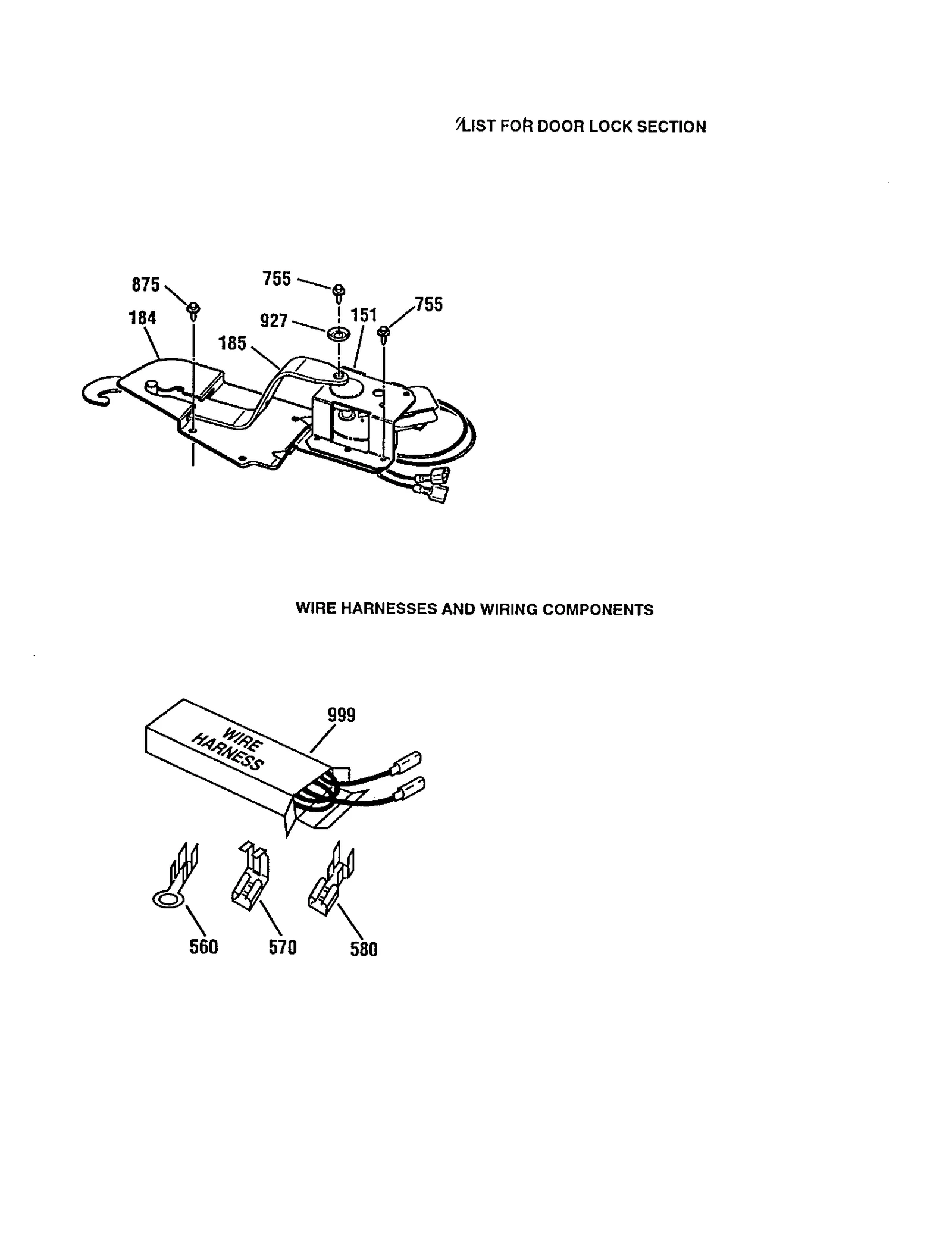 DOOR LOCK/WIRE HARNESS/COMPONENTS