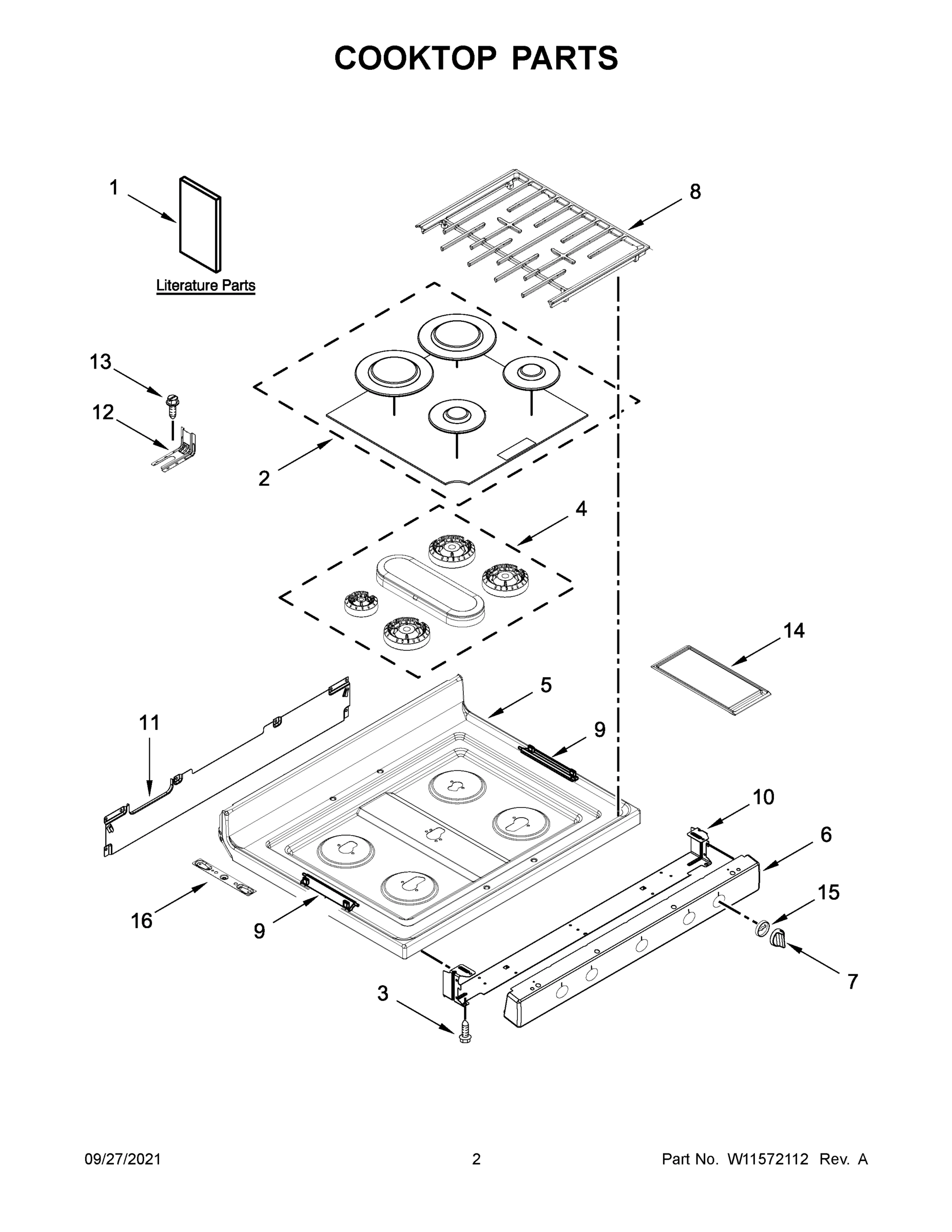 02 - COOKTOP PARTS