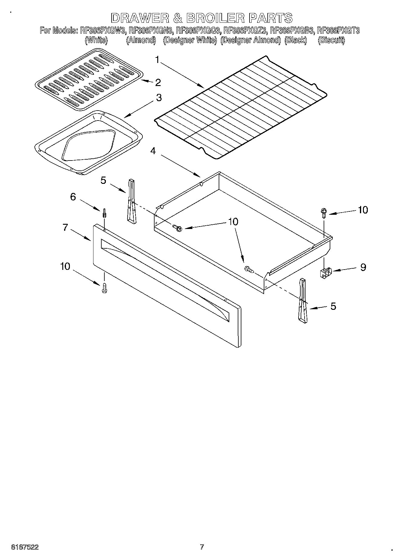 05 - DRAWER & BROILER, OPTIONAL