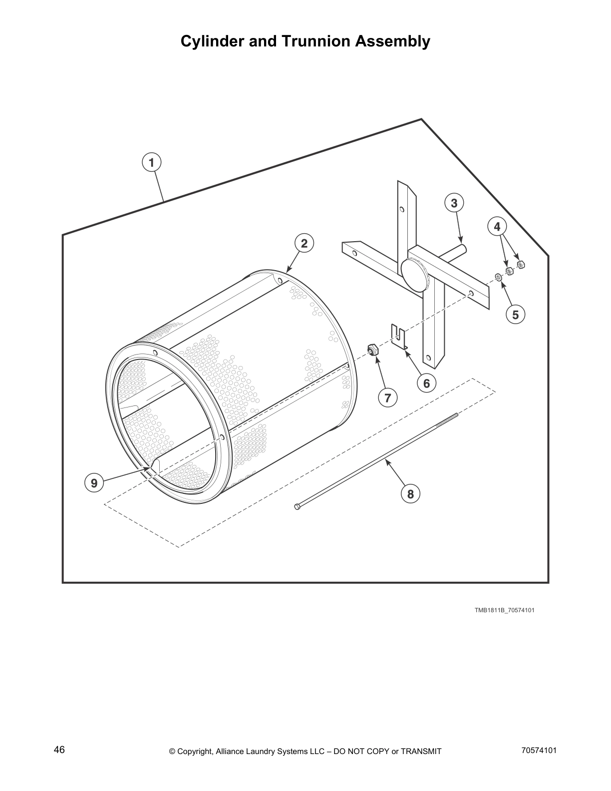 Cylinder and Trunnion Assembly