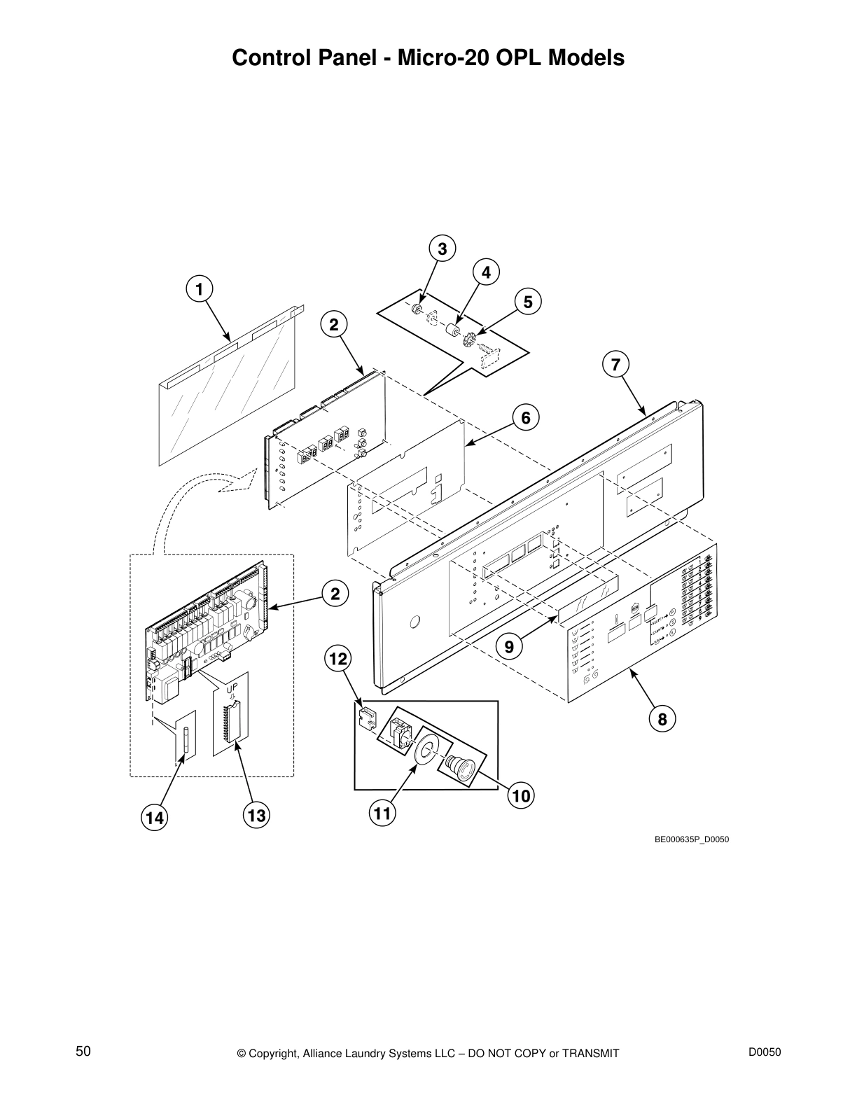 Control Panel - Micro-20 OPL Models