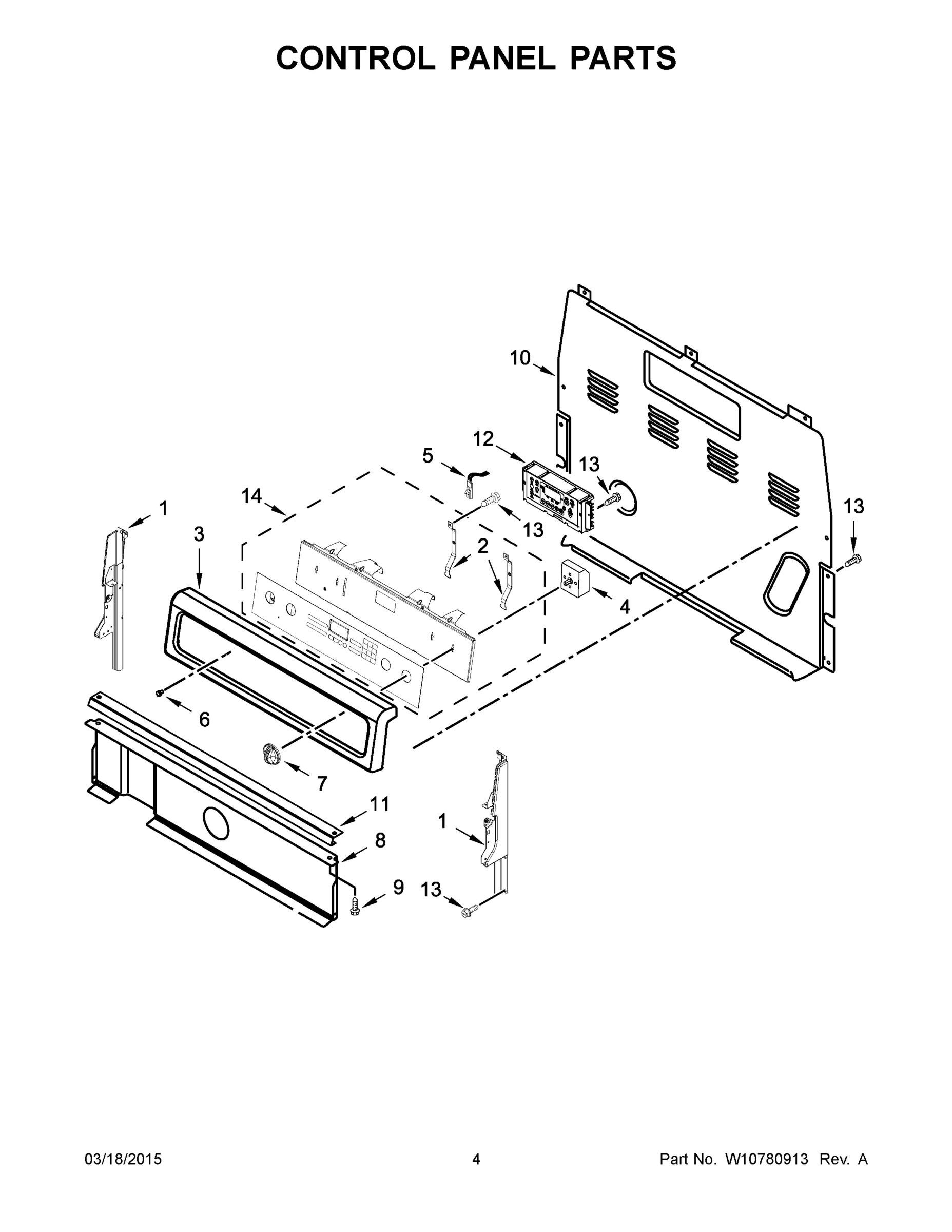 03 - CONTROL PANEL PARTS