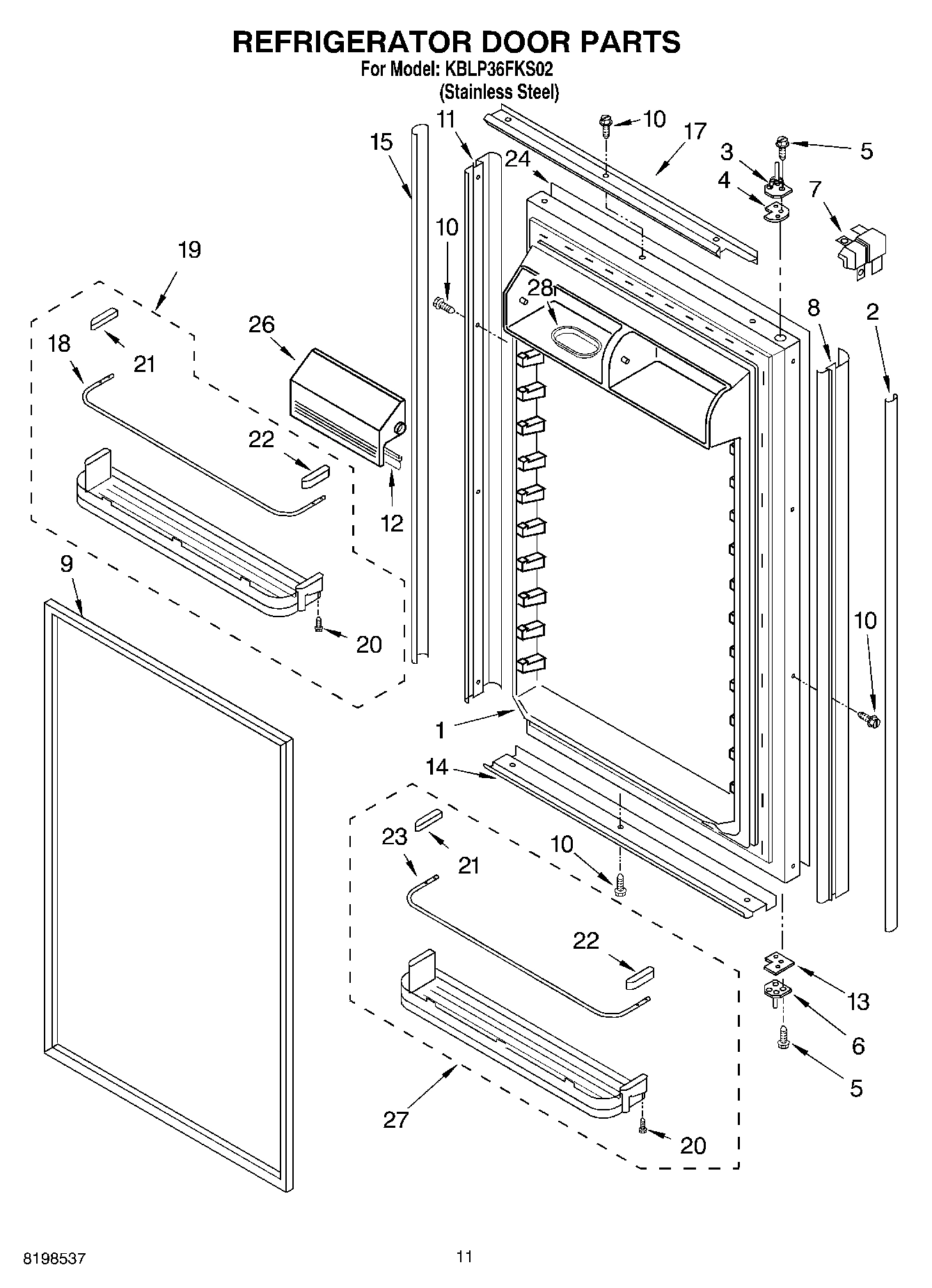 07 - REFRIGERATOR DOOR PARTS