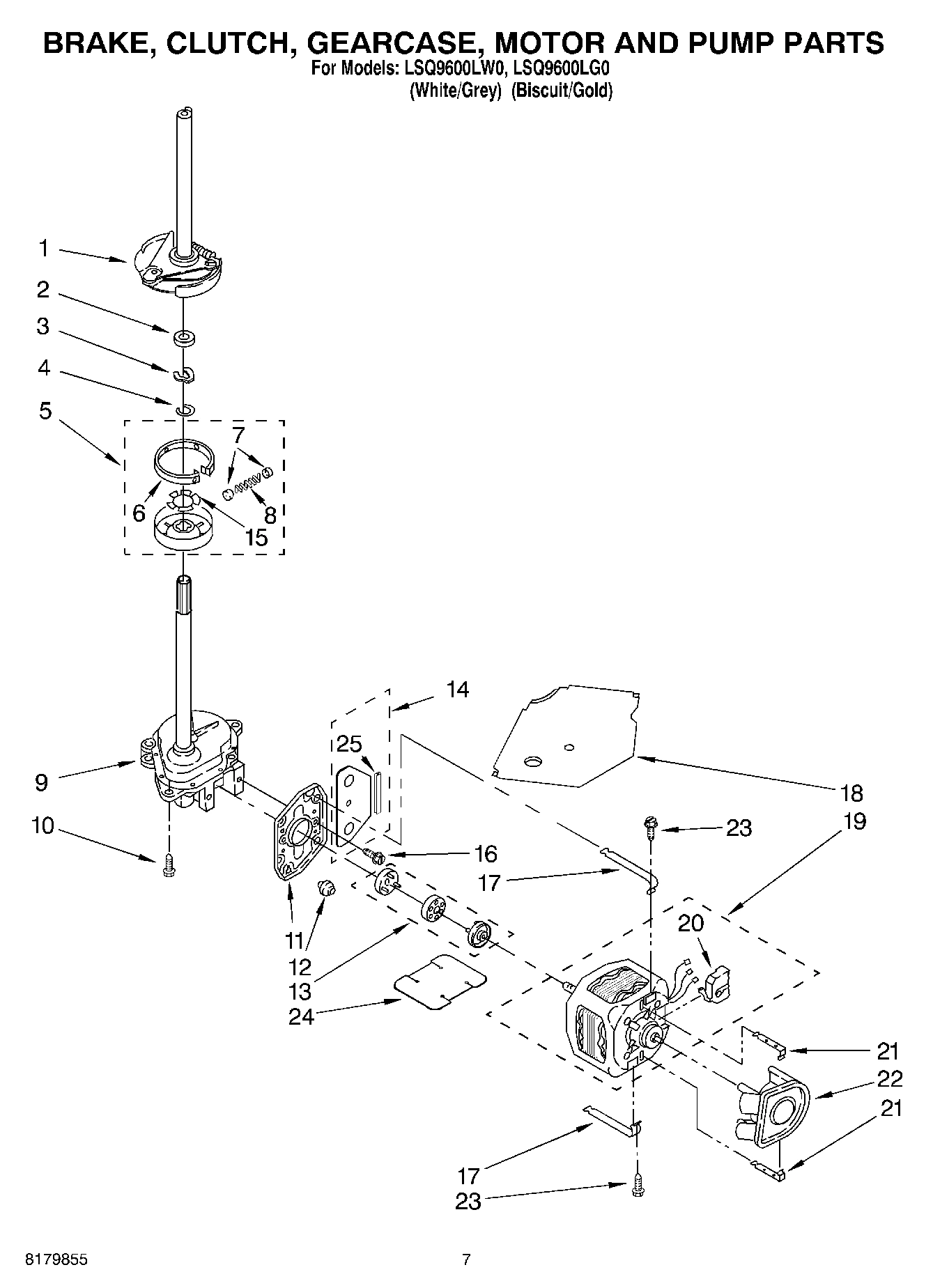 04 - BRAKE, CLUTCH, GEARCASE, MOTOR AND PUMP
