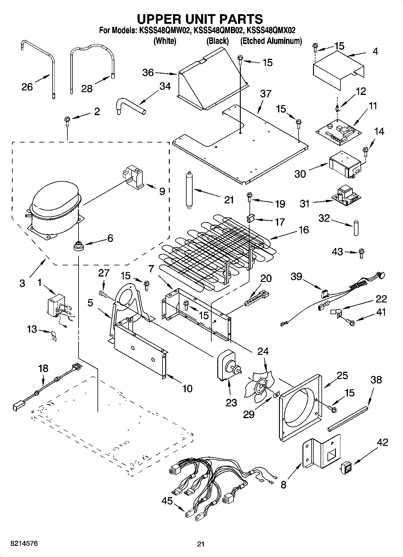 13 - UPPER UNIT PARTS