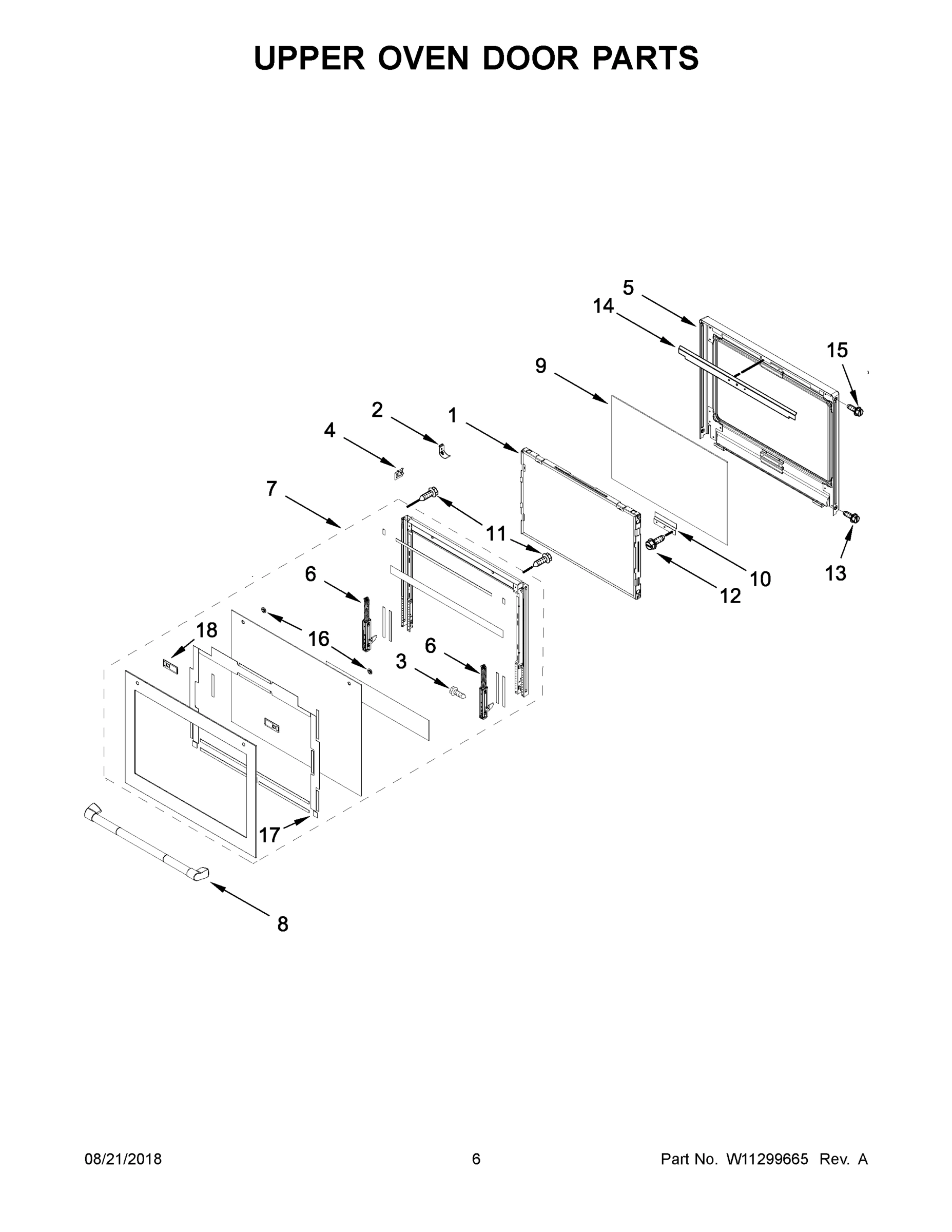 04 - UPPER OVEN DOOR PARTS