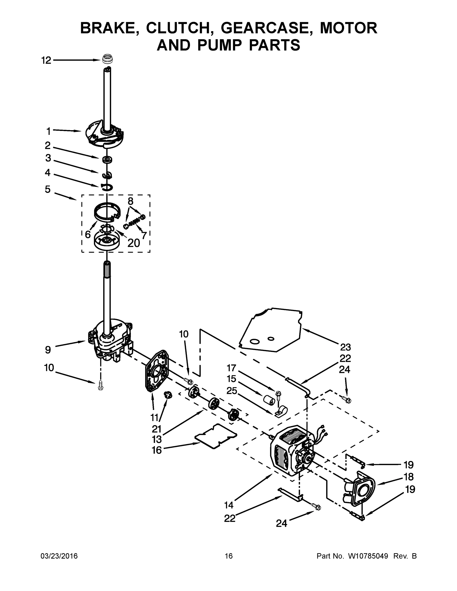 09 - BRAKE, CLUTCH, GEARCASE, MOTOR AND PUMP PARTS
