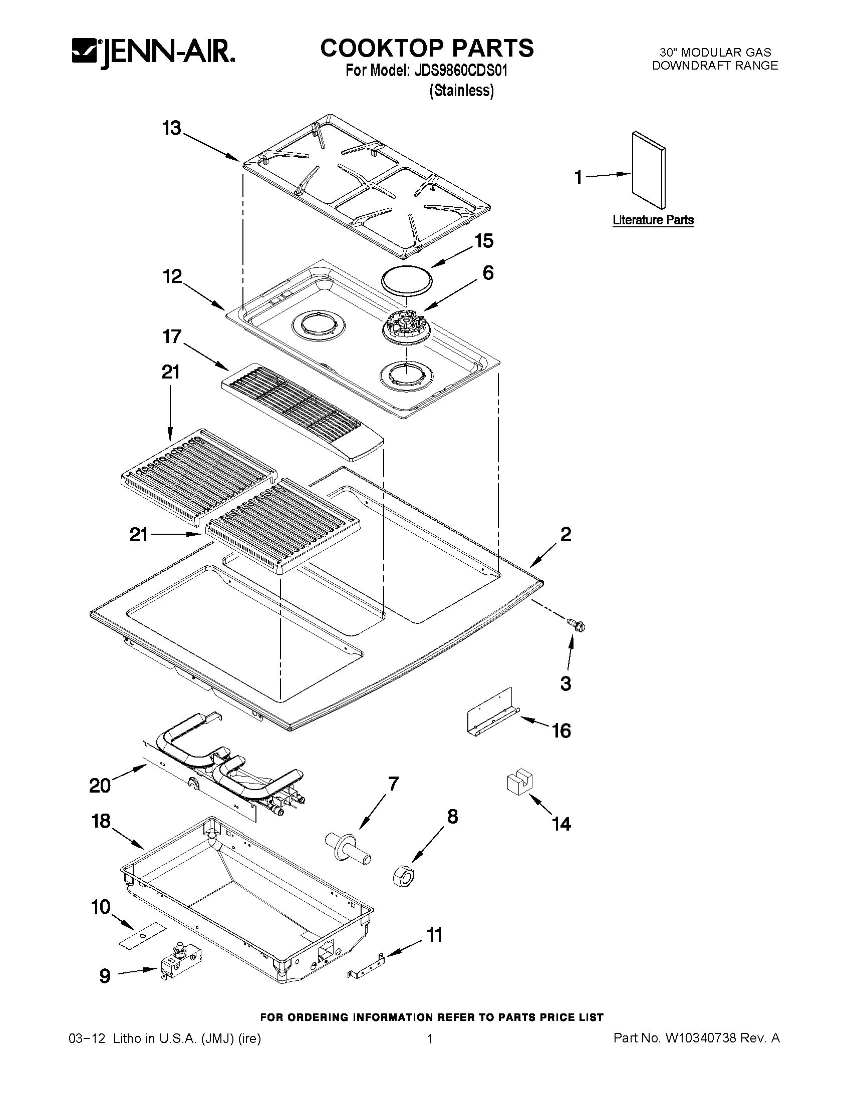 01 - COOKTOP PARTS
