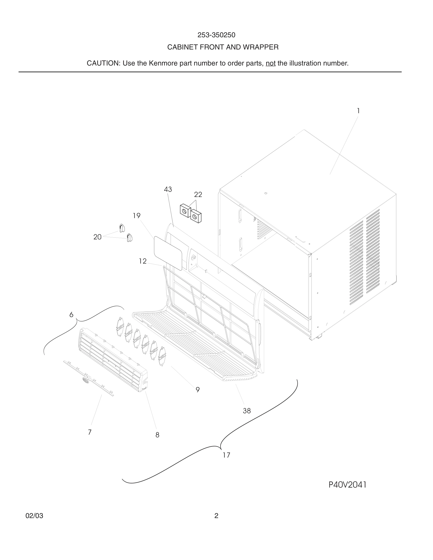 03 - CABINET FRONT AND WRAPPER