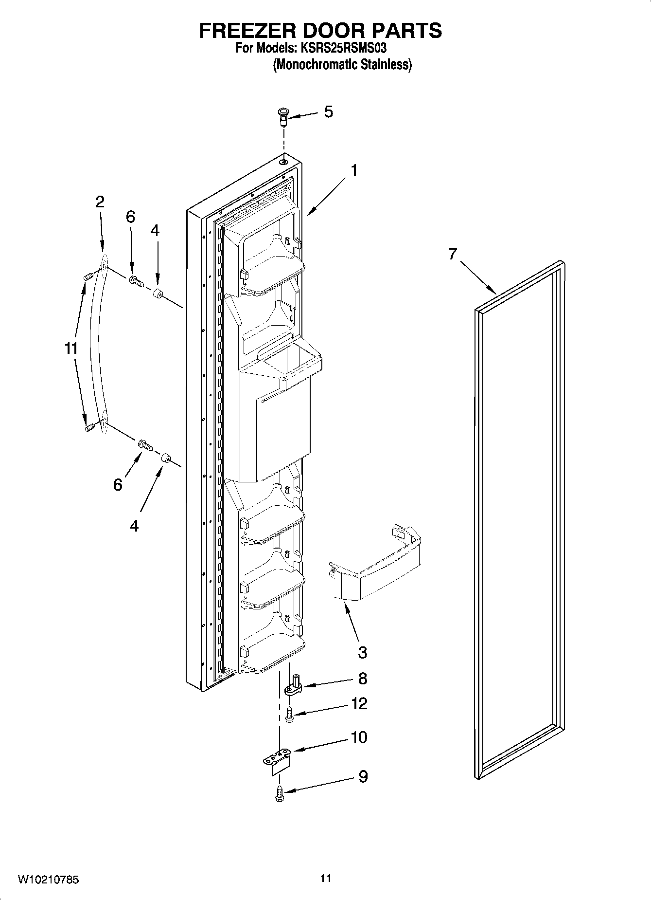 07 - FREEZER DOOR PARTS