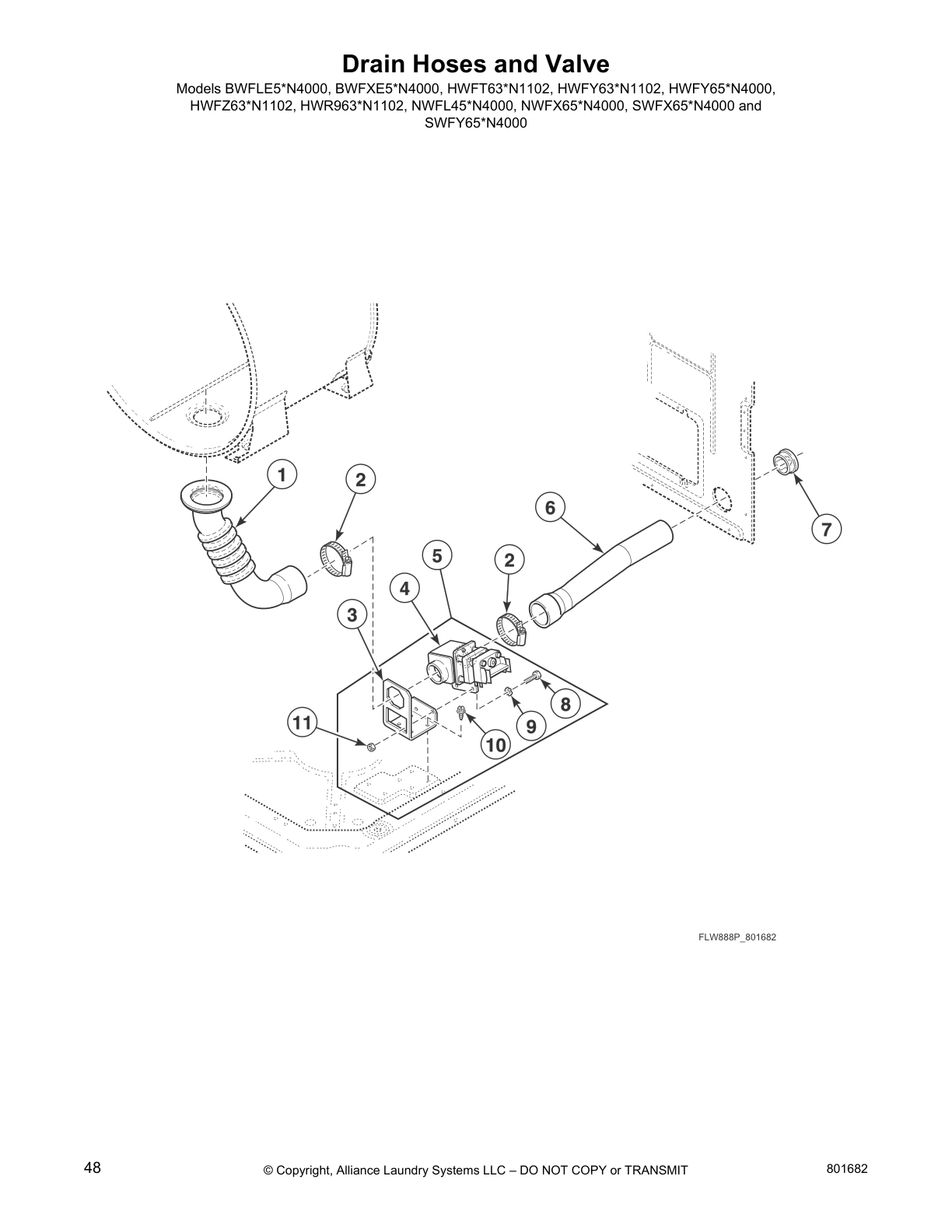 Drain Hoses and Valve
