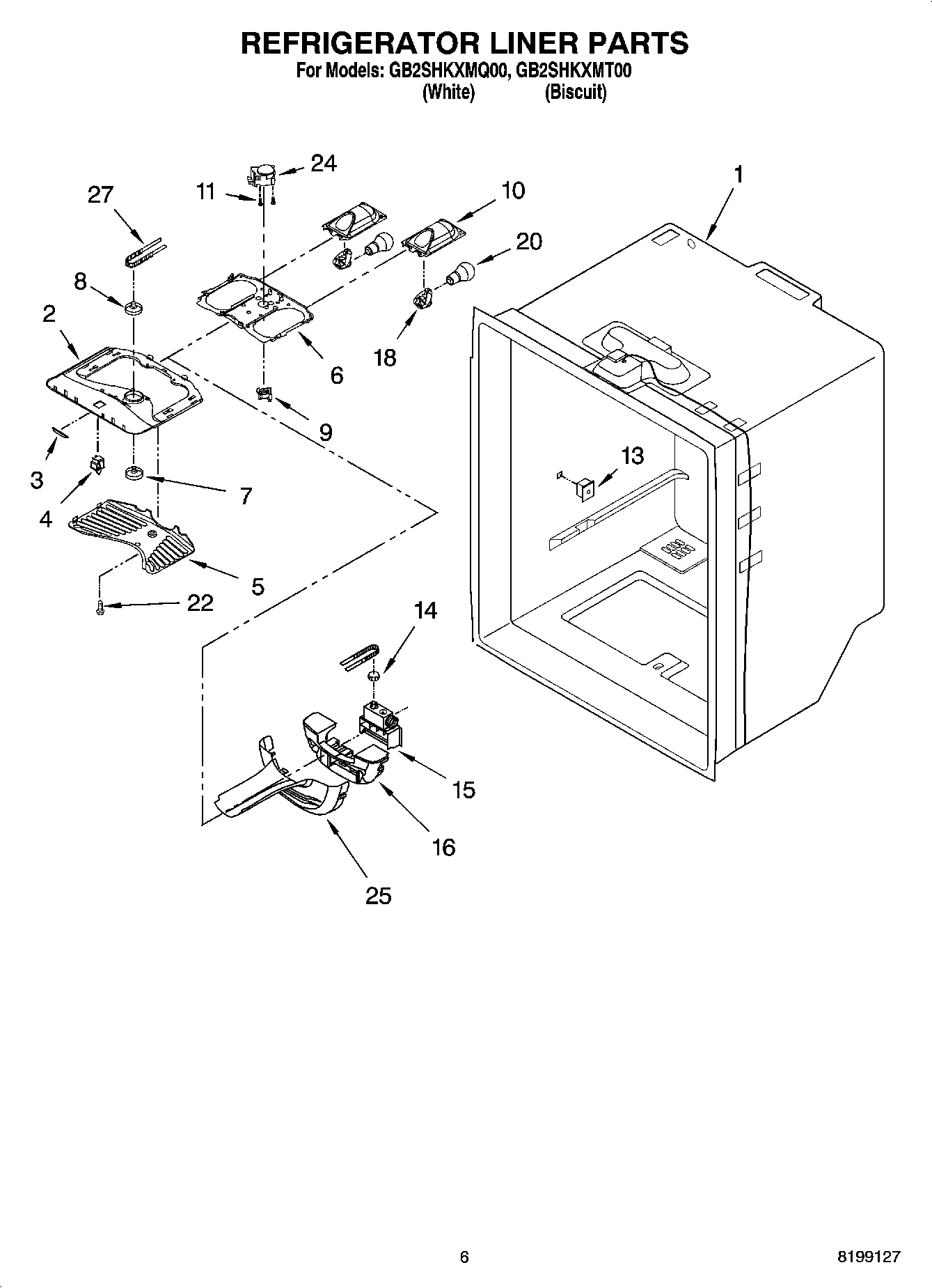 04 - REFRIGERATOR LINER PARTS