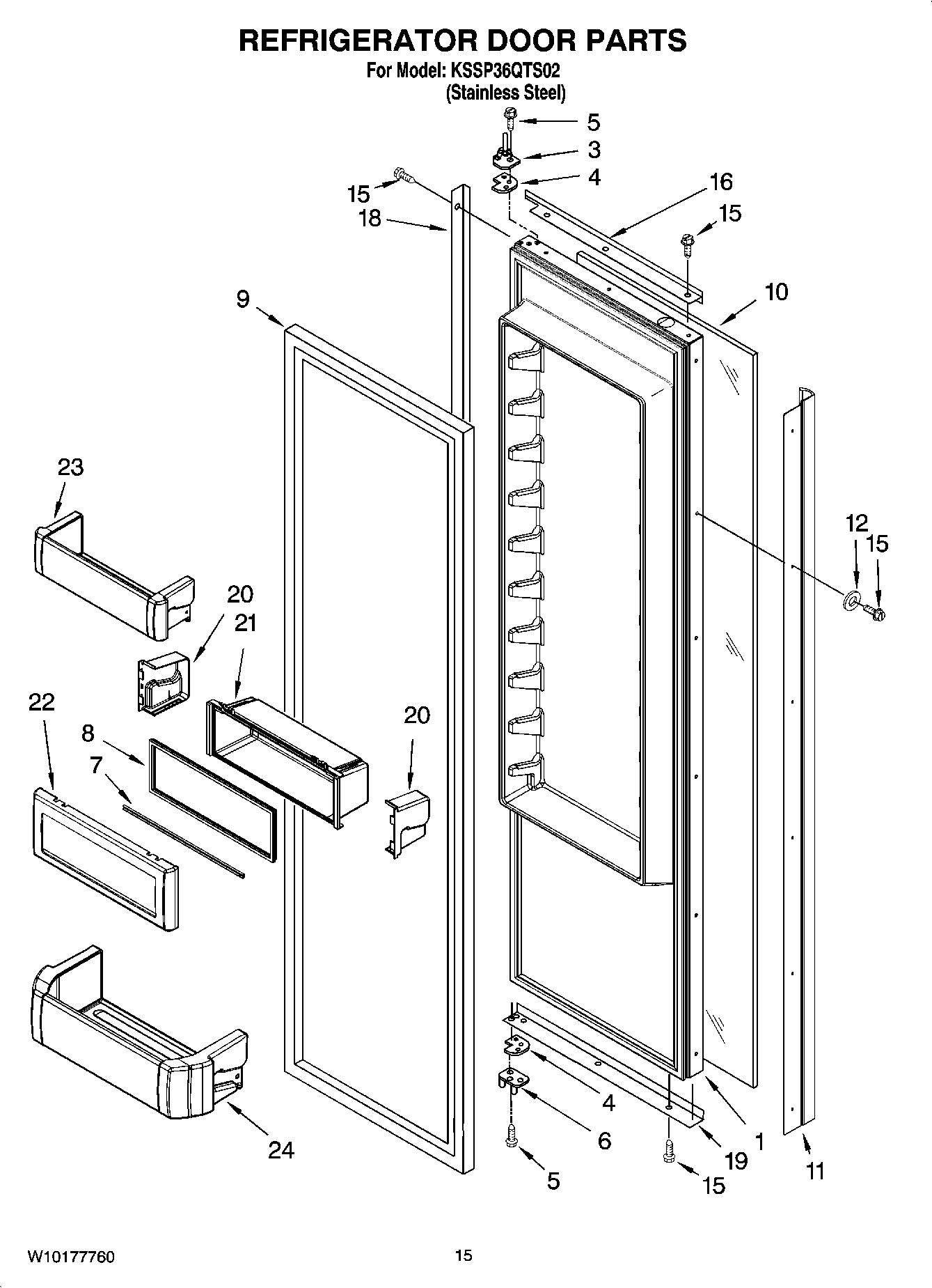 10 - REFRIGERATOR DOOR PARTS