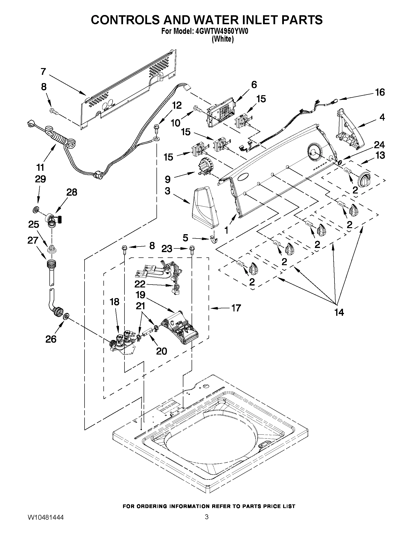 02 - CONTROLS AND WATER INLET PARTS