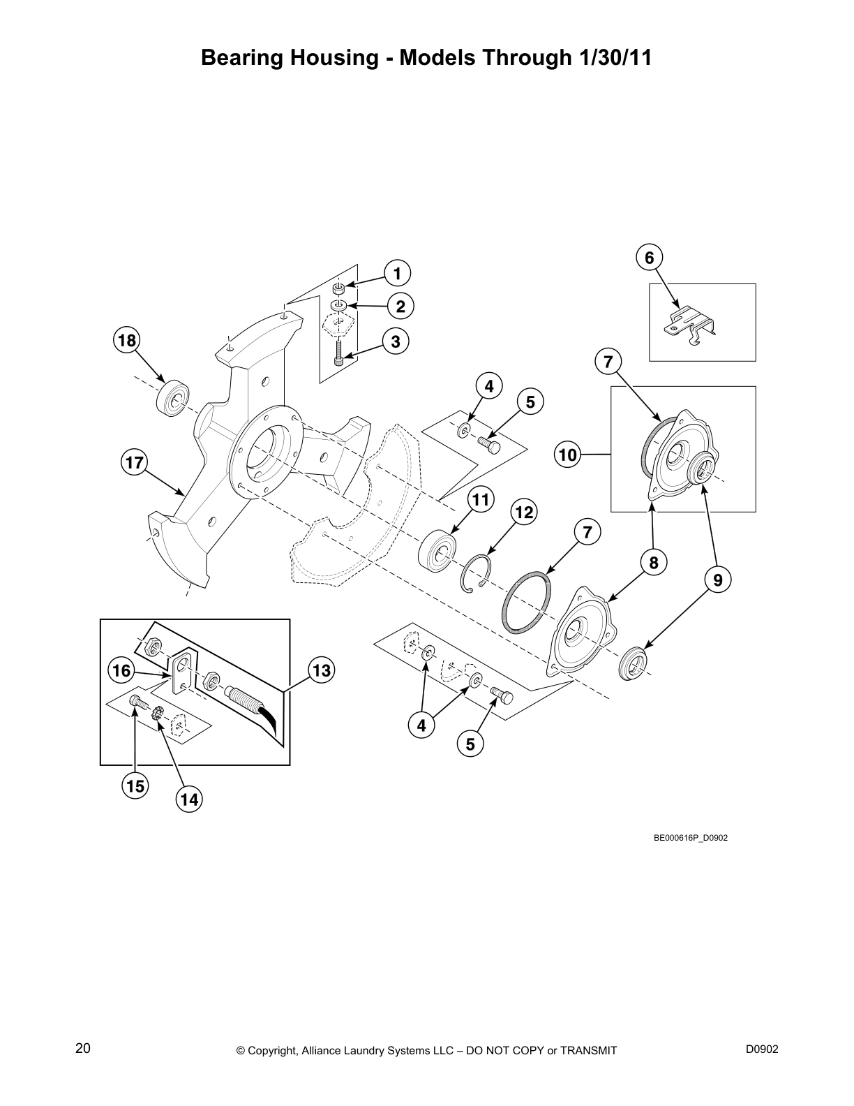 Bearing Housing - Models Through 1/30/11