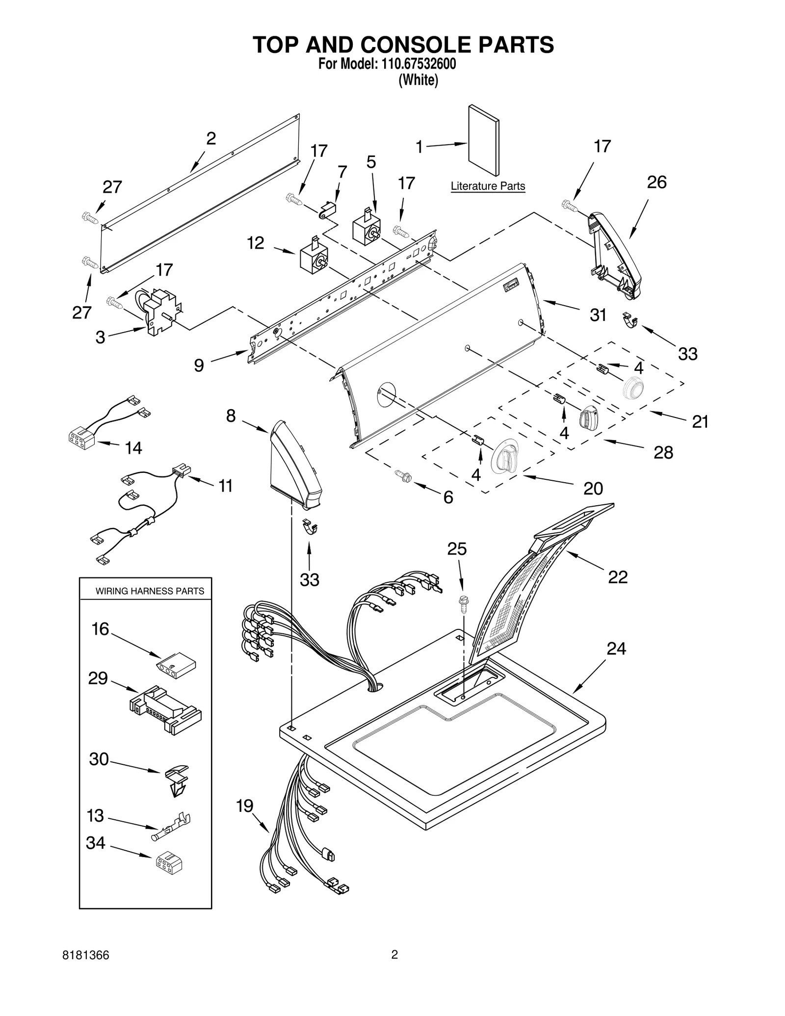 TOP AND CONSOLE PARTS