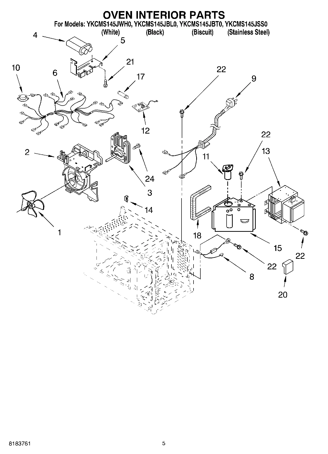 05 - OVEN INTERIOR PARTS