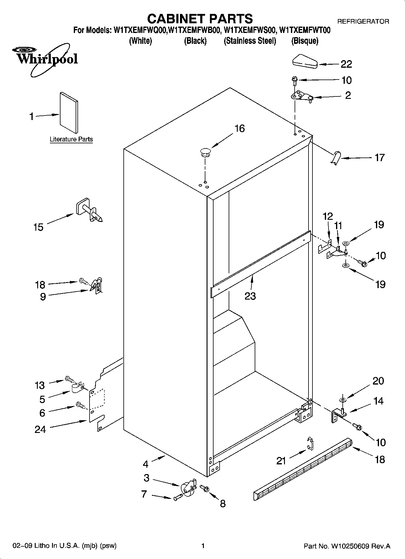 01 - CABINET PARTS