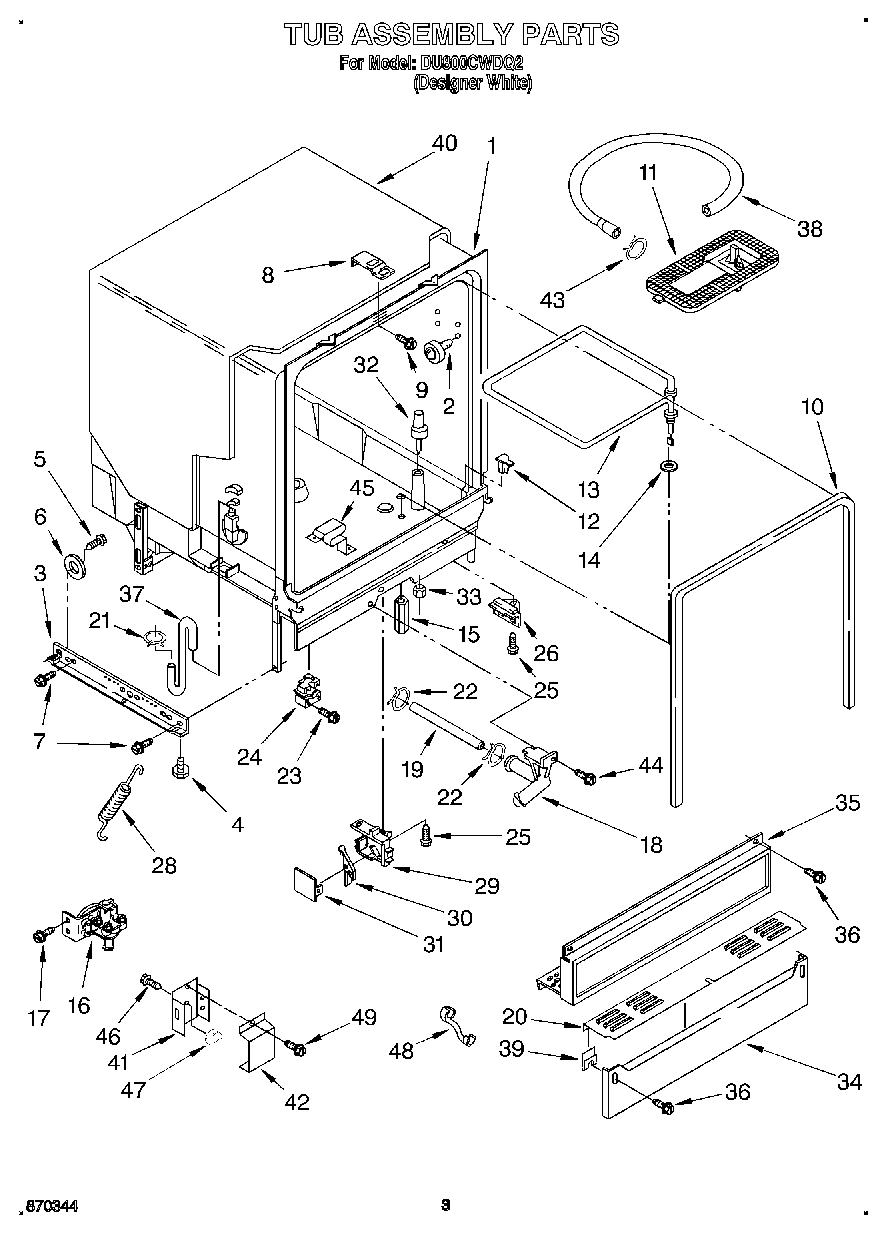 03 - TUB ASSEMBLY