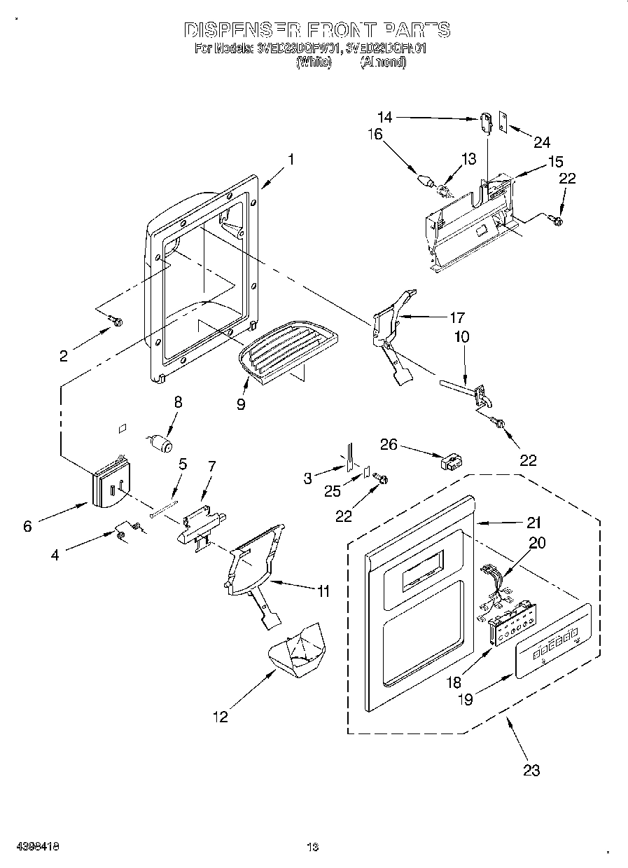 09 - DISPENSER FRONT