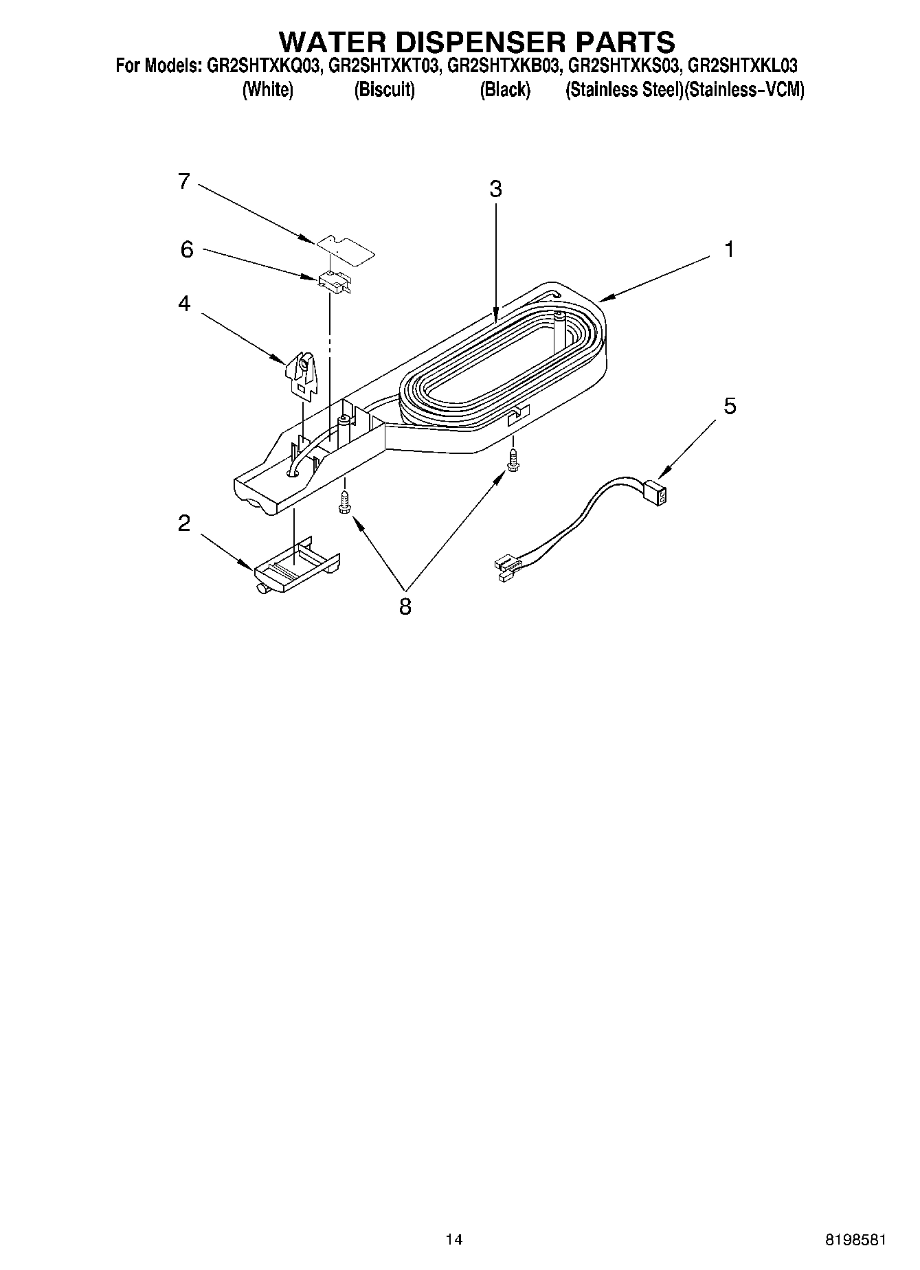 08 - WATER DISPENSER PARTS, OPTIONAL PARTS