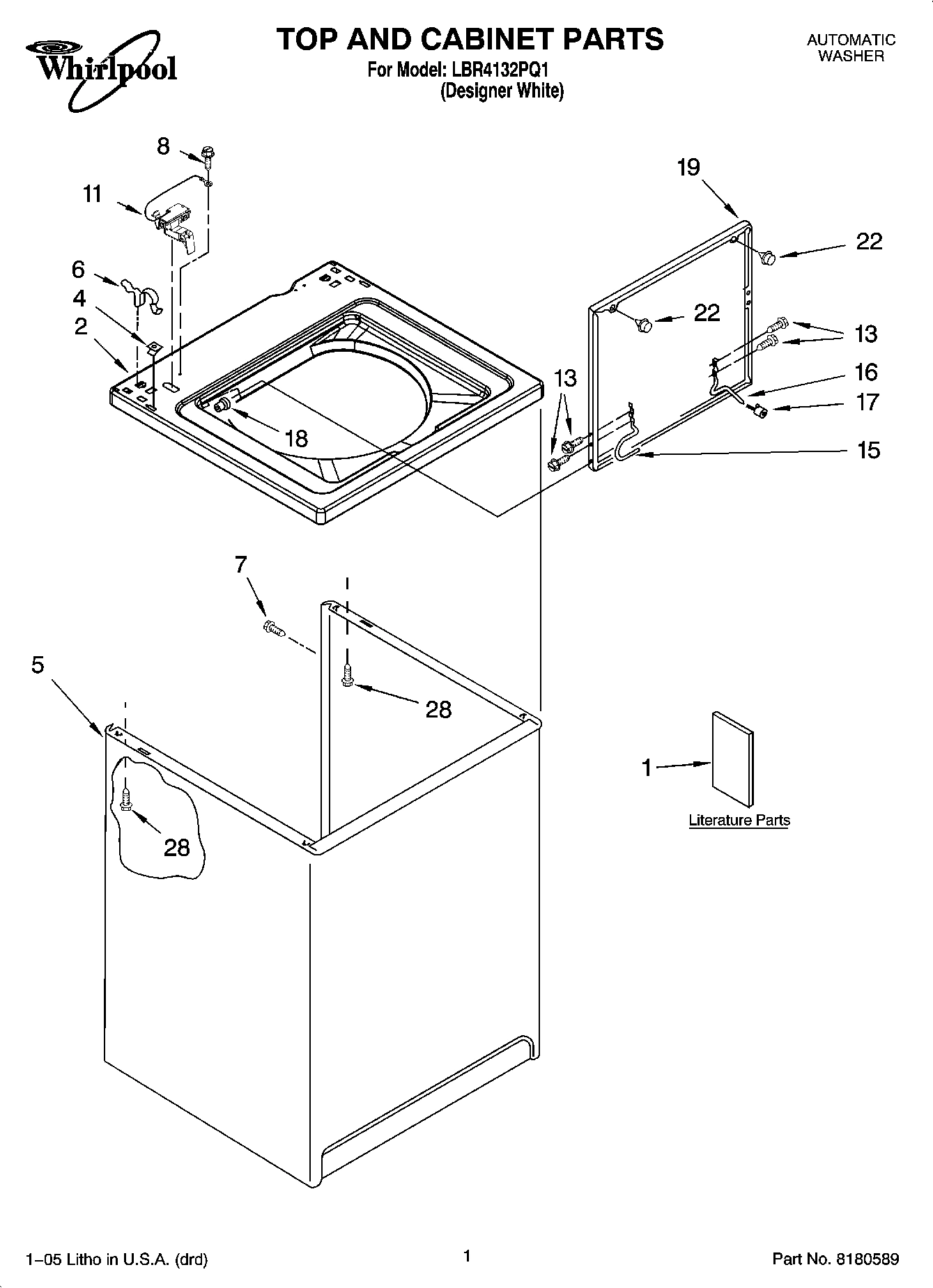01 - TOP AND CABINET PARTS