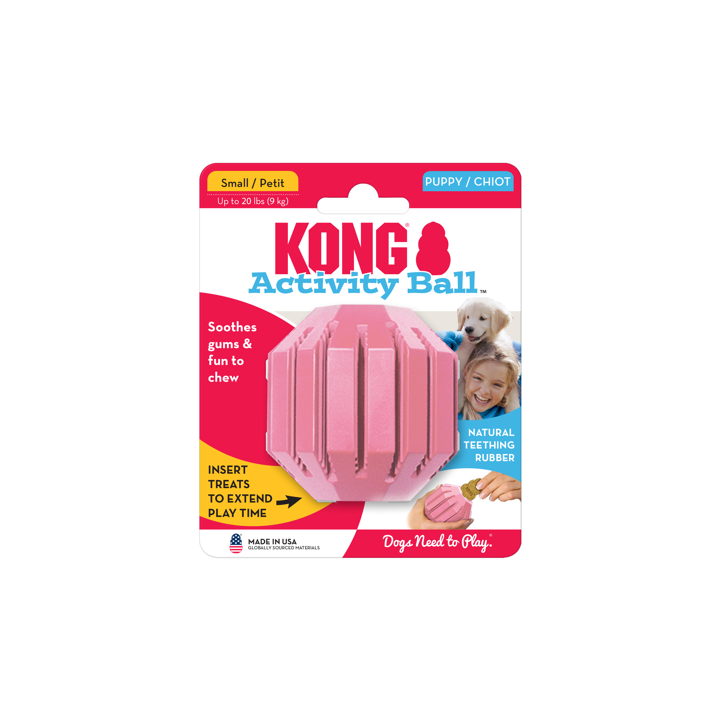 KONG Puppy Activity Ball onpack product image