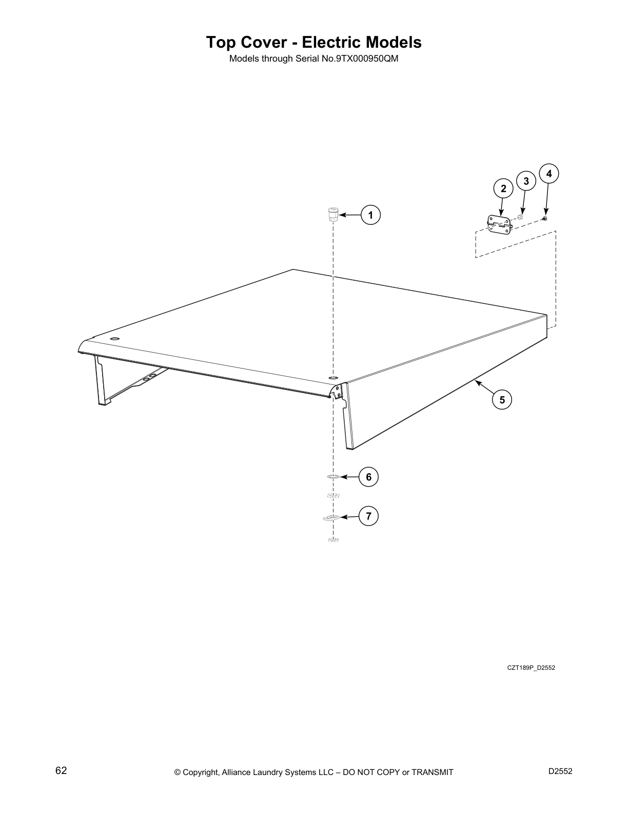 Top Cover - Electric Models