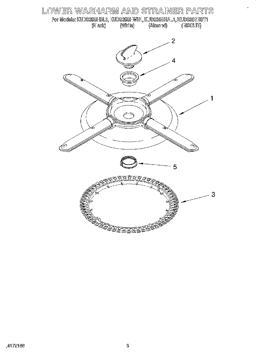 04 - LOWER WASHARM AND STRAINER