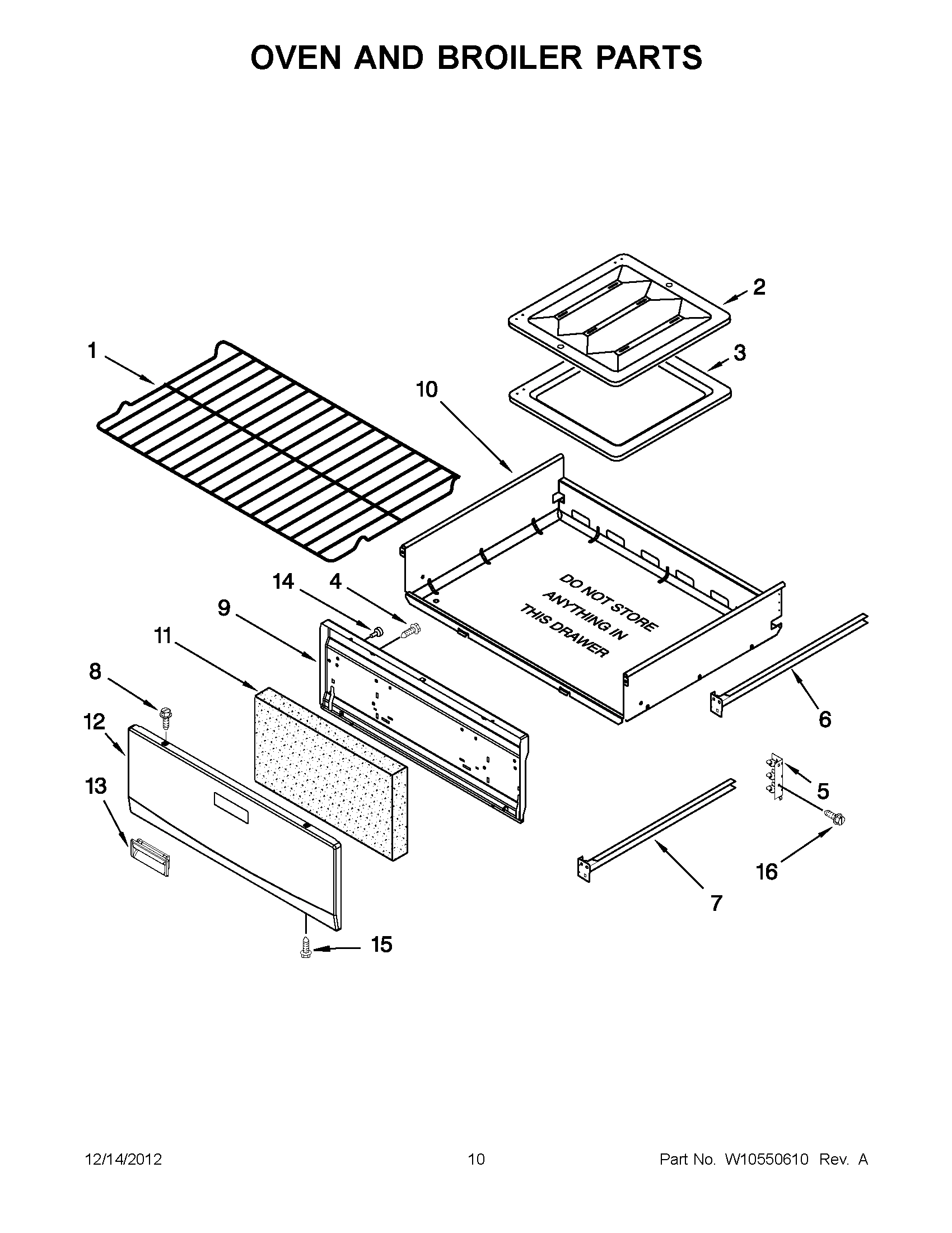 05 - OVEN AND BROILER PARTS