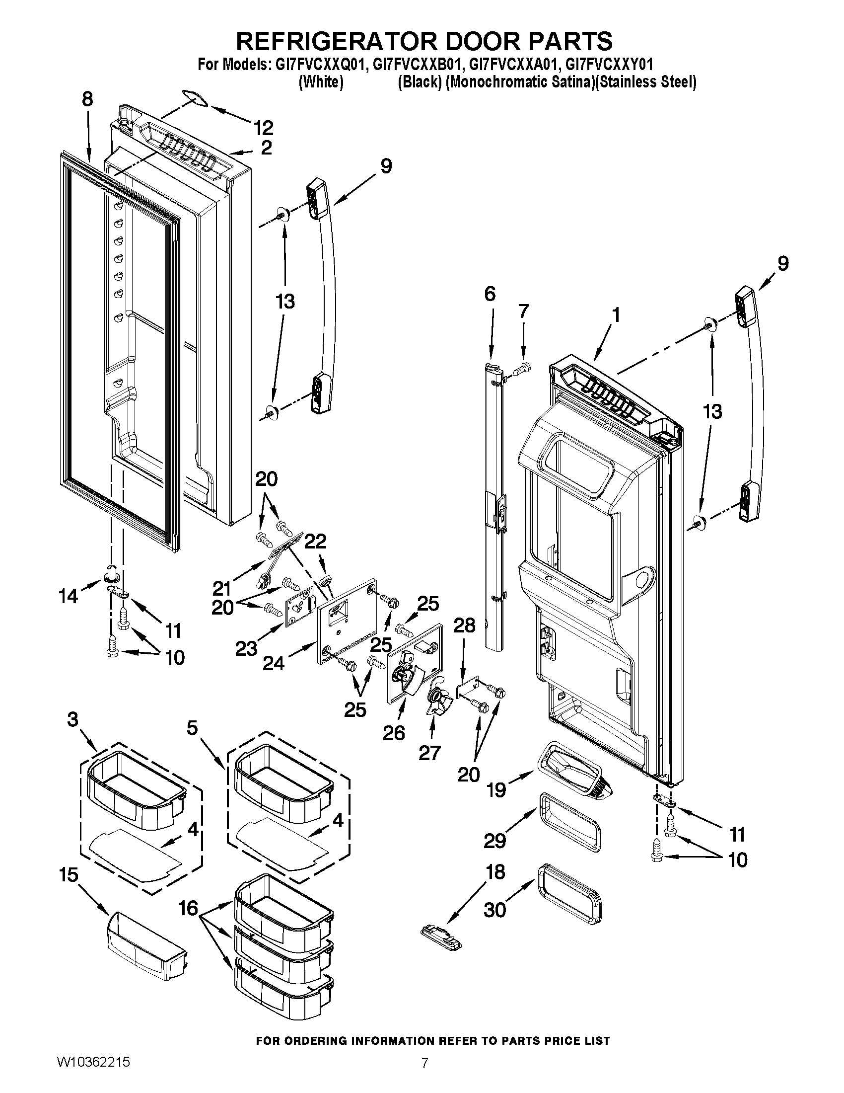 04 - REFRIGERATOR DOOR PARTS