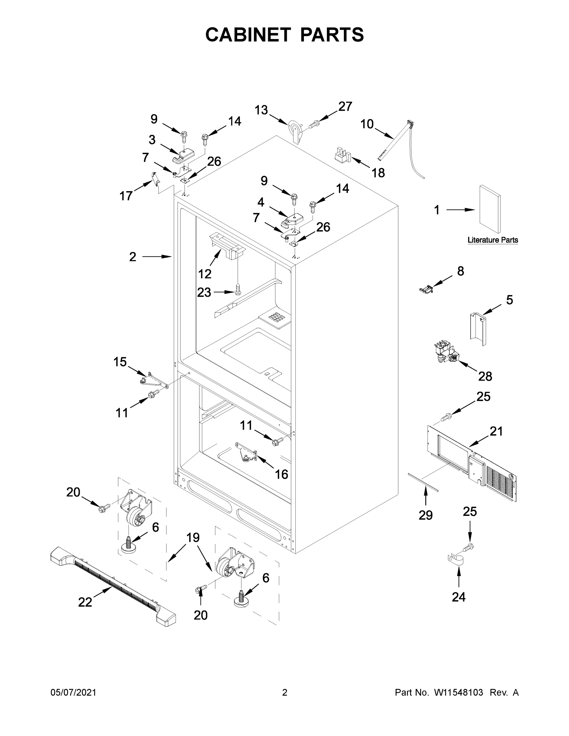 02 - CABINET PARTS
