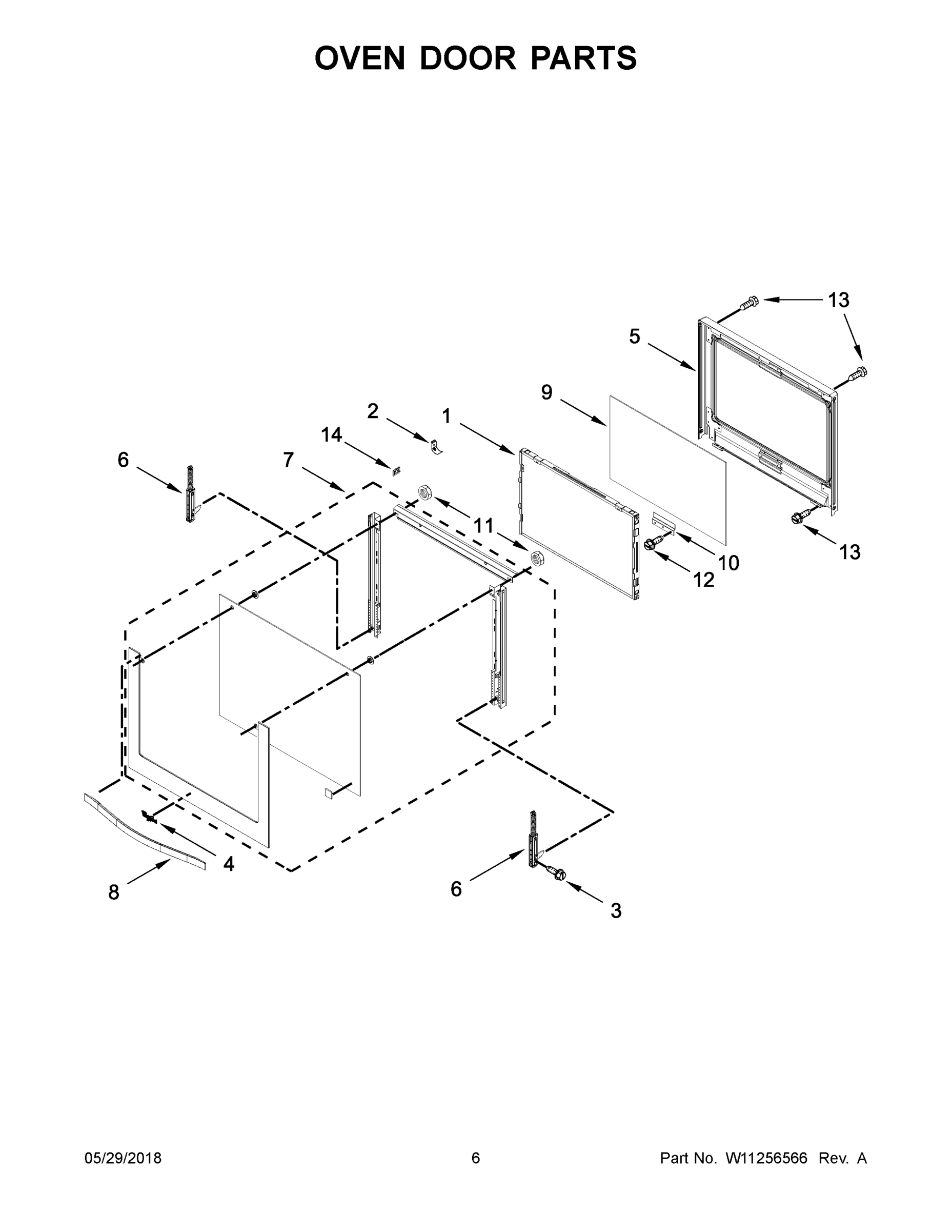 04 - OVEN DOOR PARTS