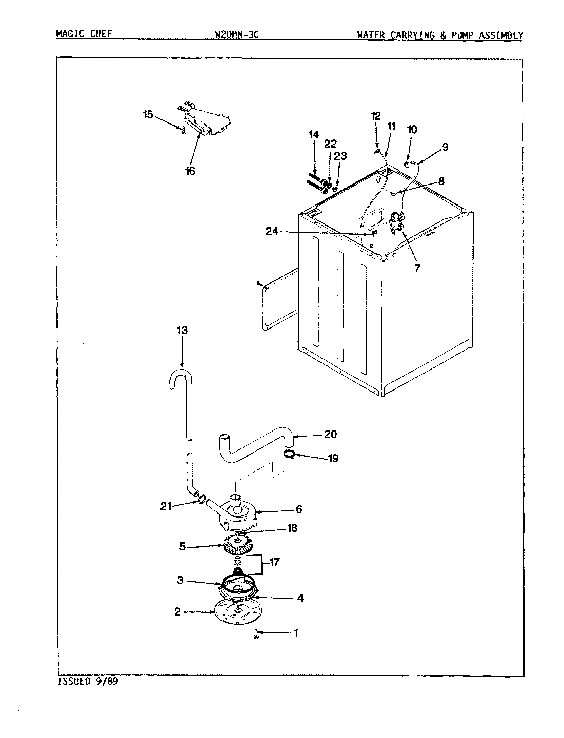 09 - WATER CARRYING & PUMP ASSY. (REV. A-D)