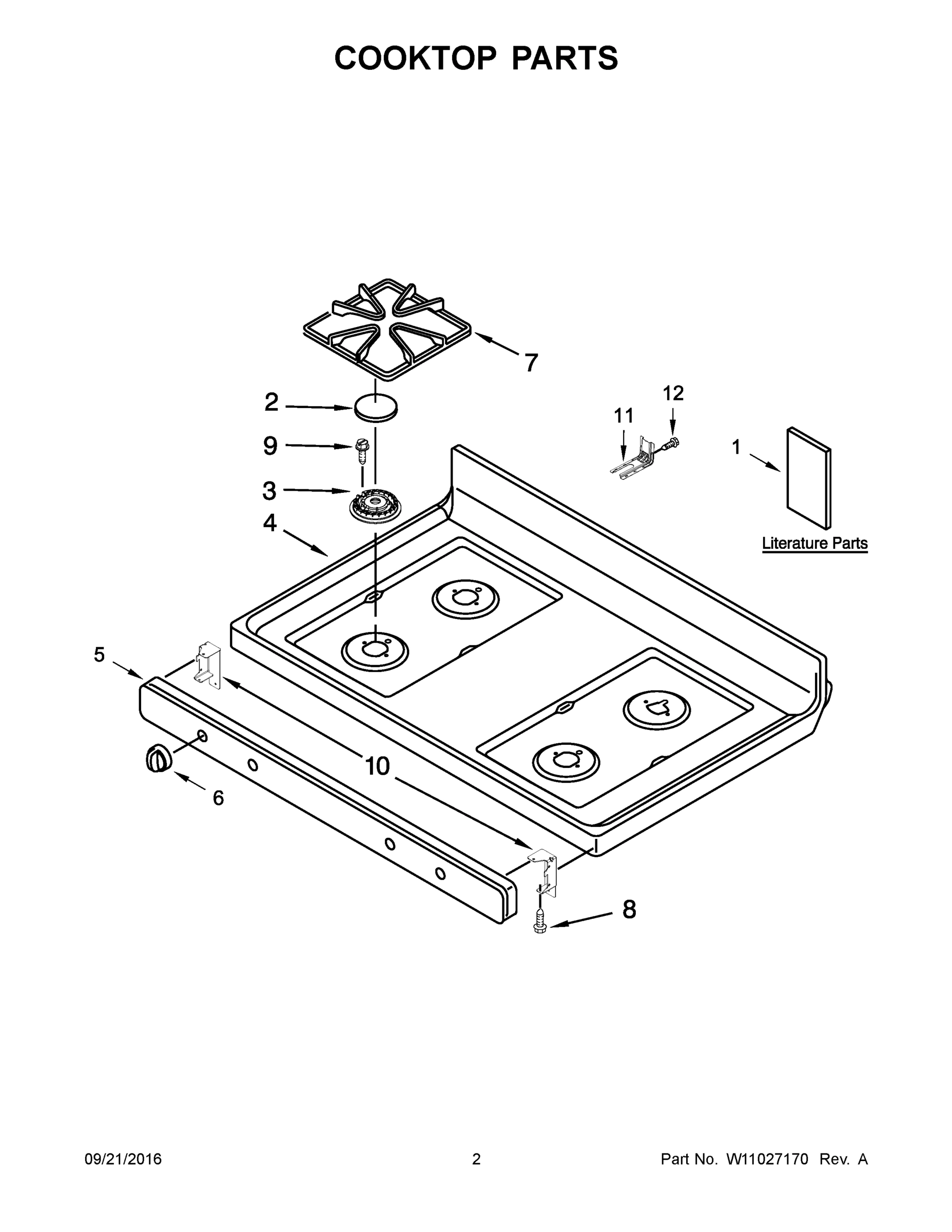 02 - COOKTOP PARTS