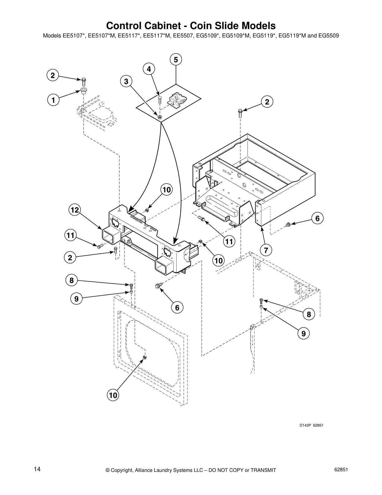 Control Cabinet - Coin Slide Models