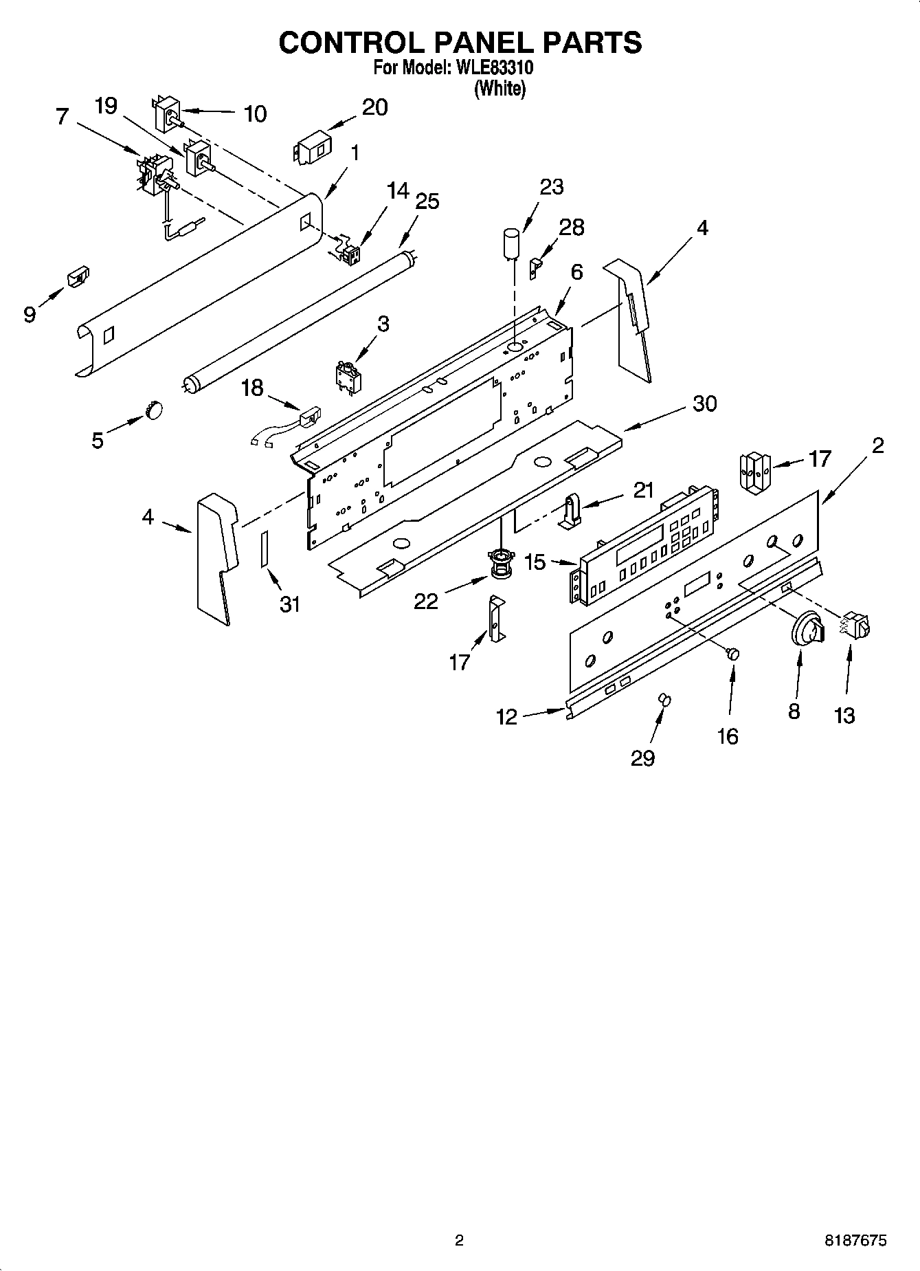 02 - CONTROL PANEL PARTS