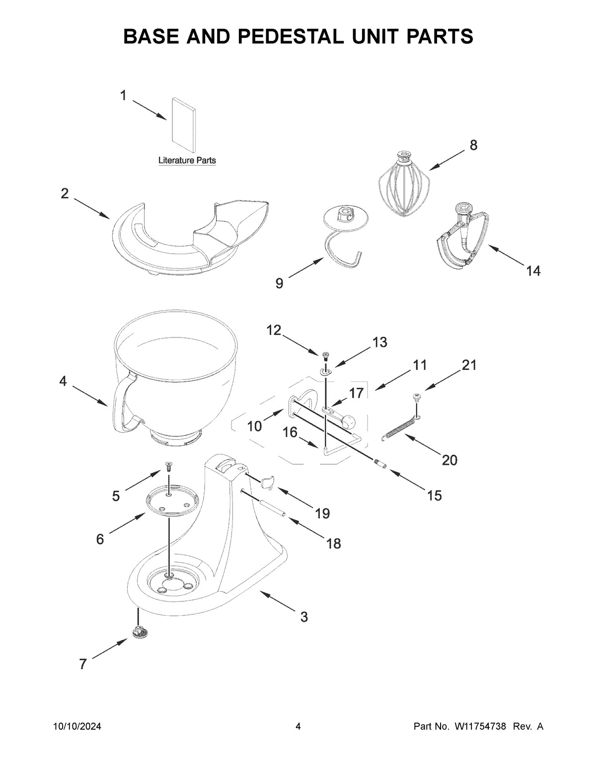 03 - BASE AND PEDESTAL UNIT PARTS