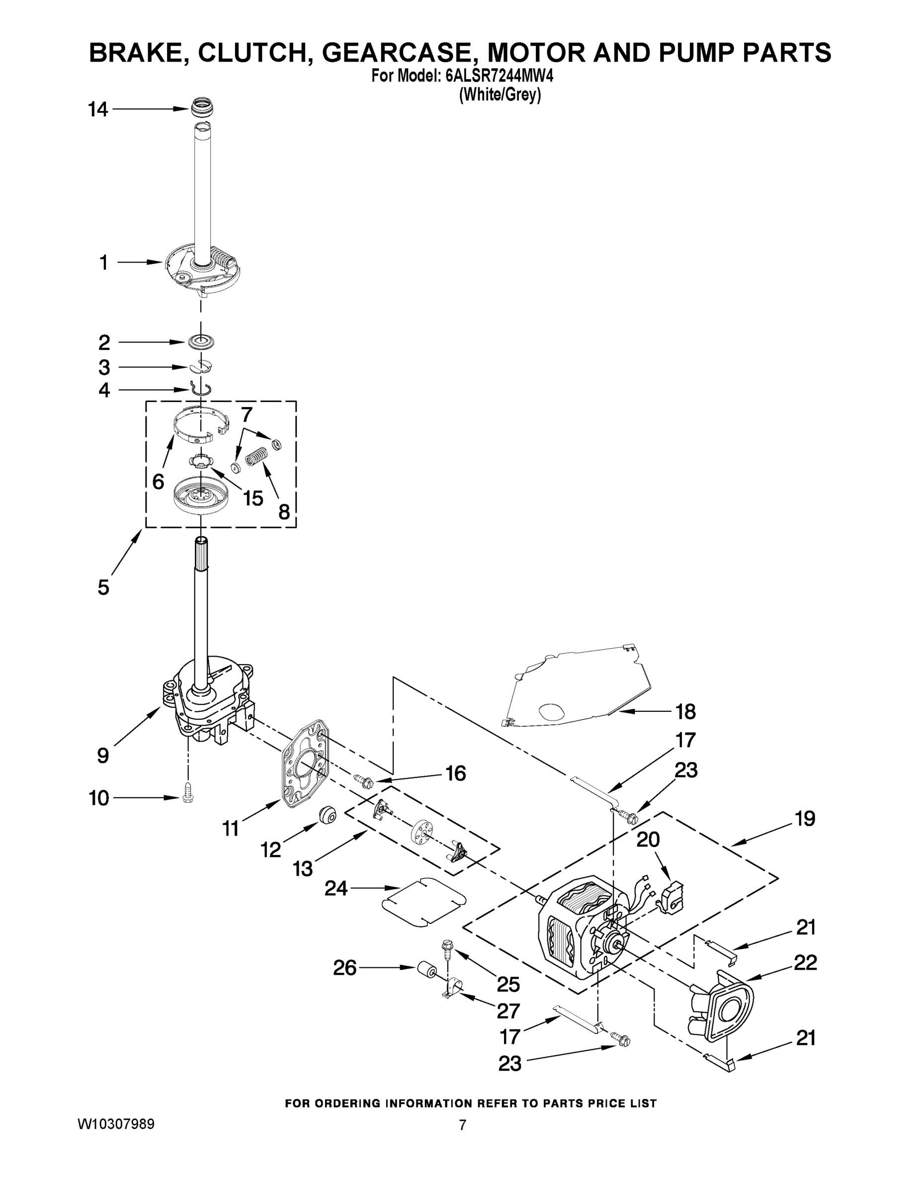 04 - BRAKE, CLUTCH, GEARCASE, MOTOR AND PUMP PARTS