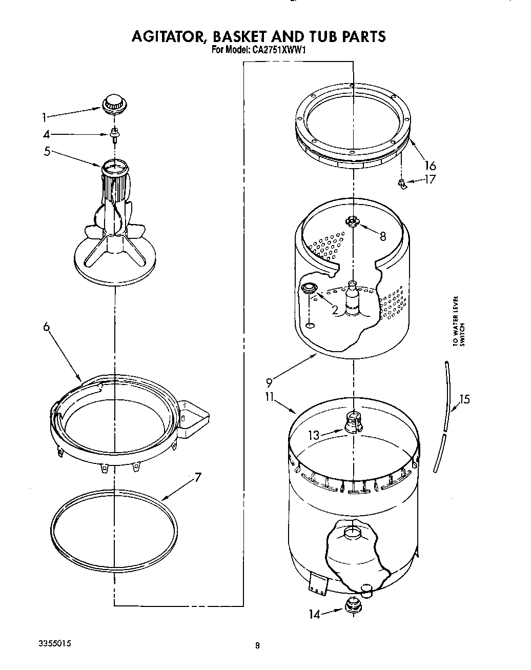 06 - AGITATOR, BASKET AND TUB