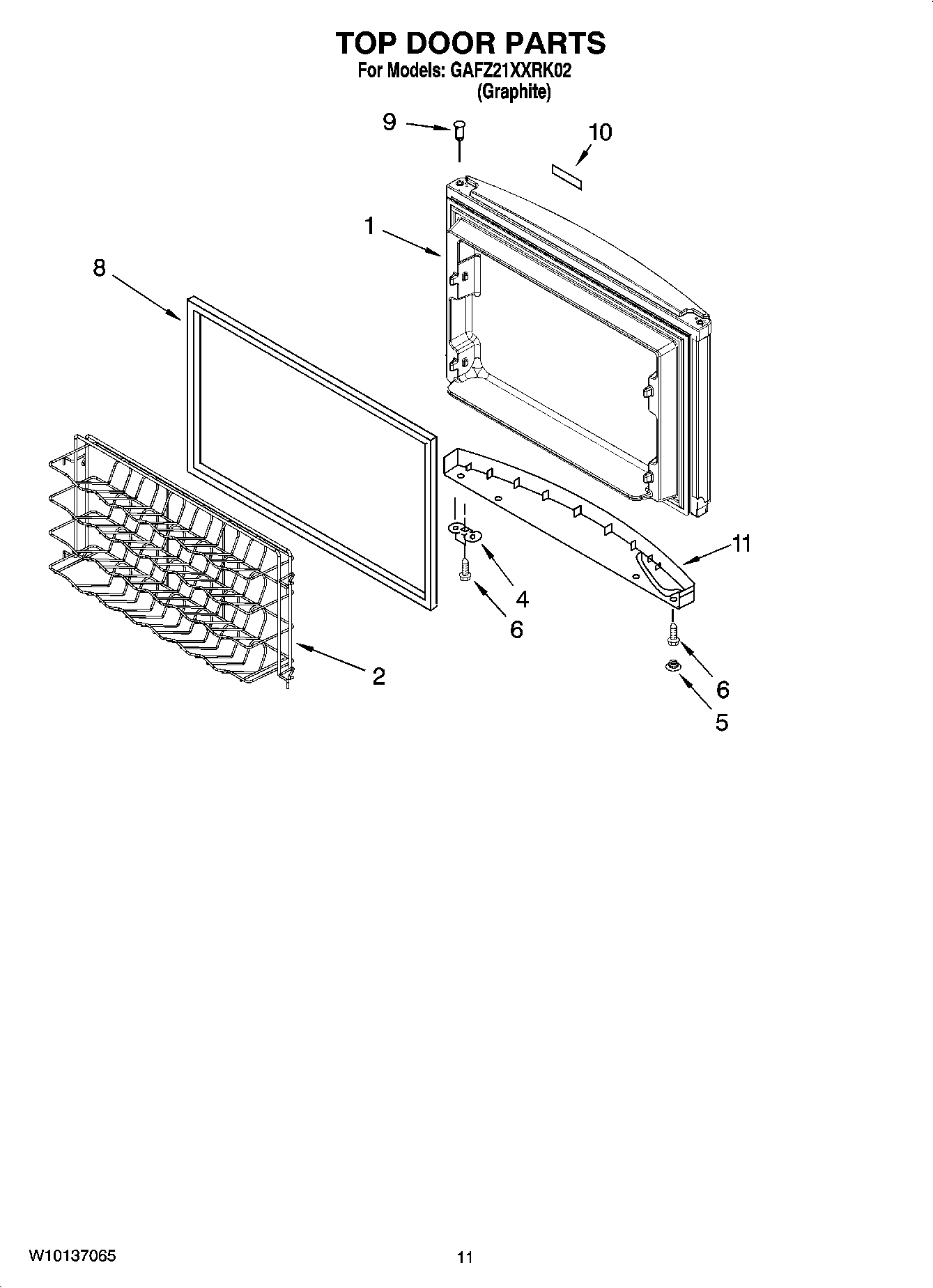 06 - TOP DOOR PARTS, OPTIONAL PARTS (NOT INCLUDED)