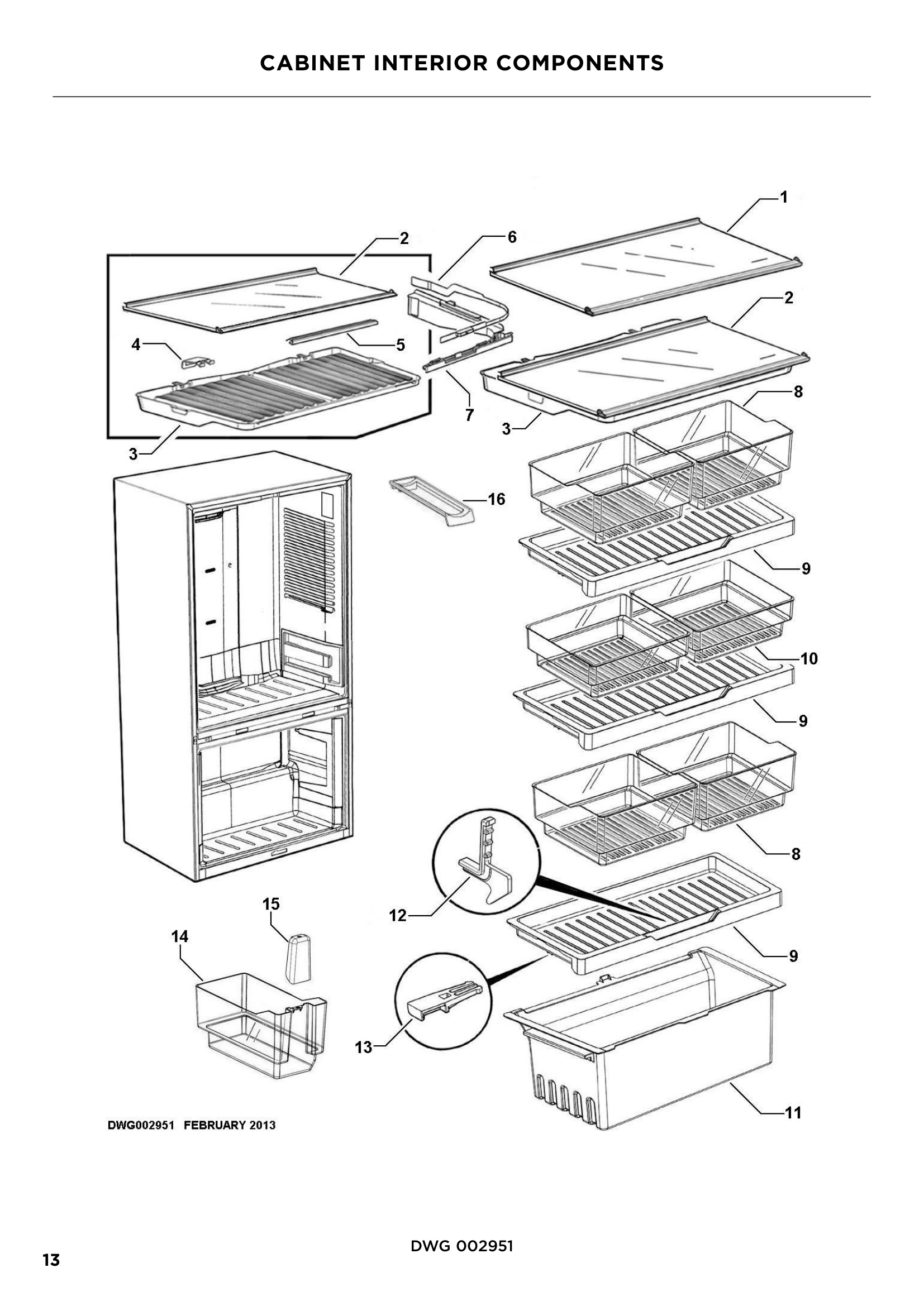 CABINET INTERIOR COMPONENTS
