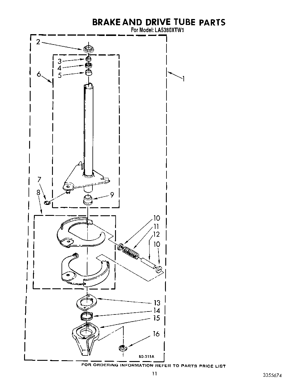 10 - BRAKE AND DRIVE TUBE